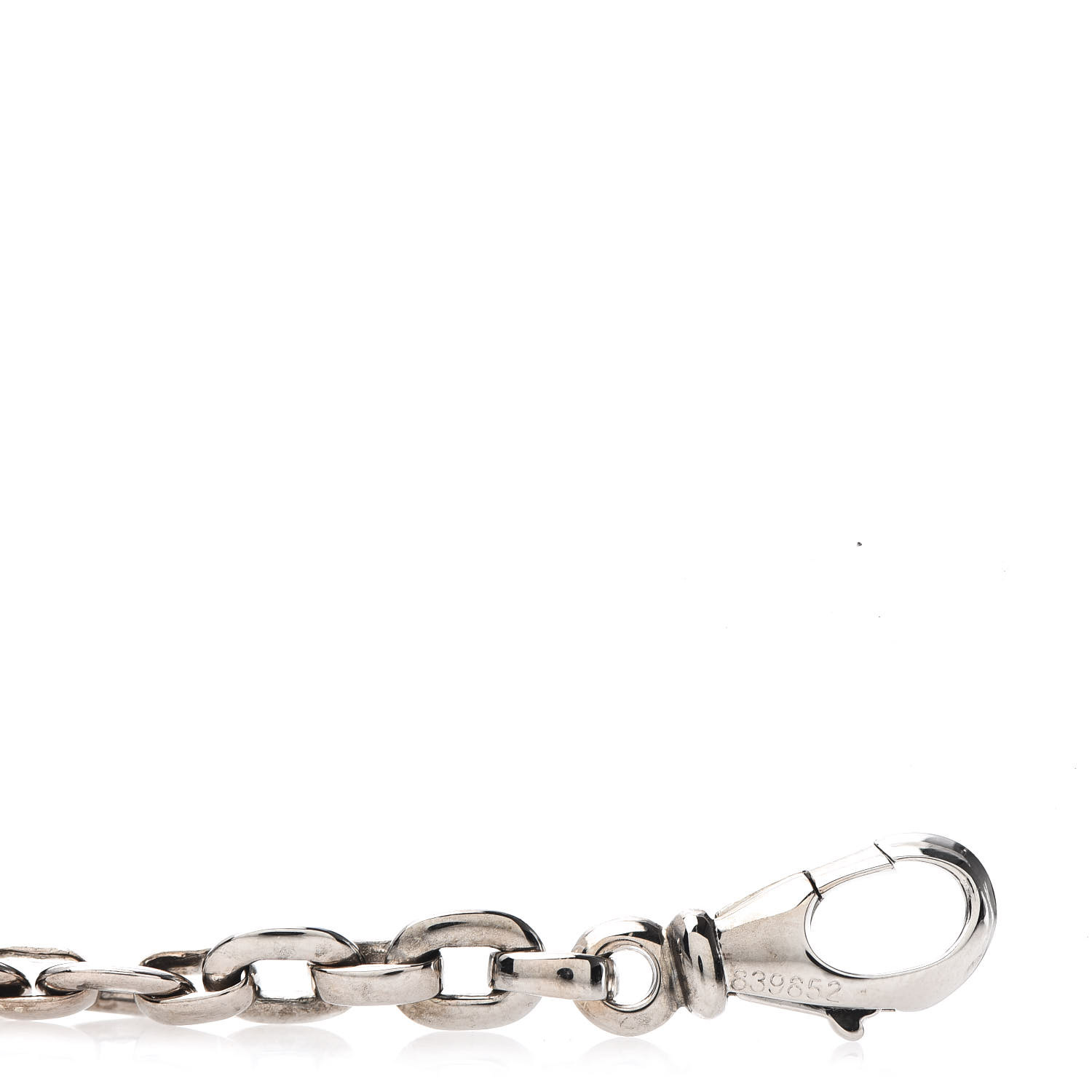 Cartier Meplat Bracelet in 18K White Gold For Sale at 1stDibs