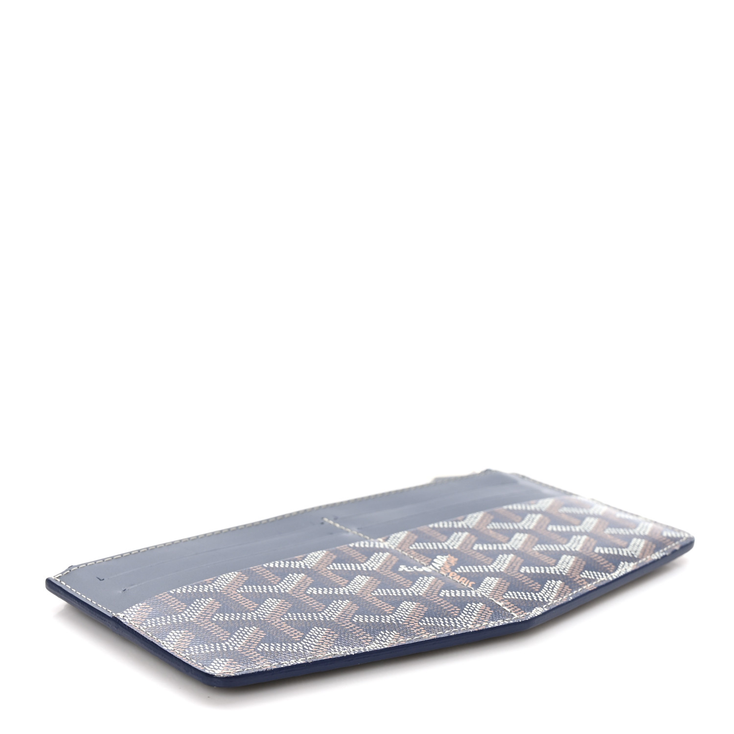GOYARD Goyardine Insert Louise Wallet Navy 1487832