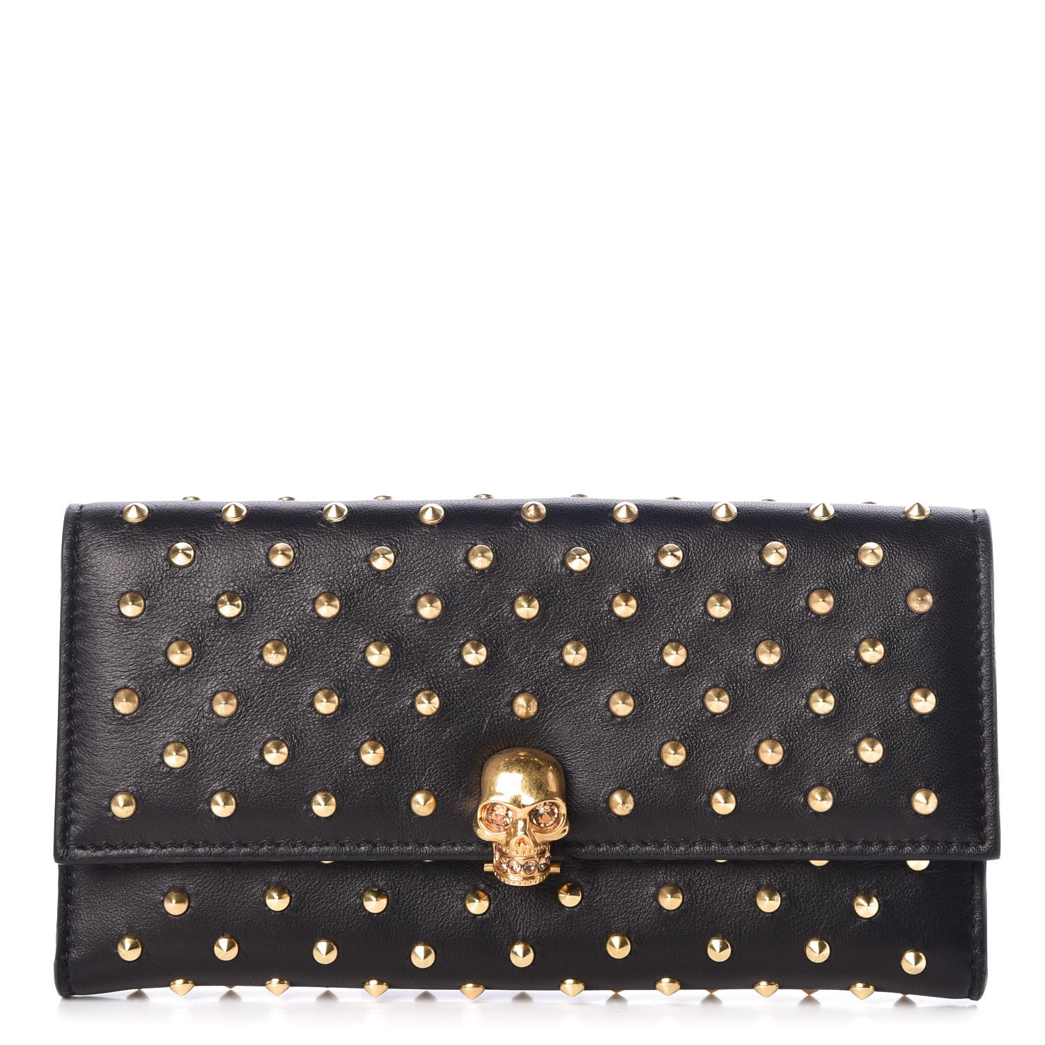 小物 alexander mcqueen skull wallet chain Alexander McQueen Black Pebbled Leather Skull Chain Wallet