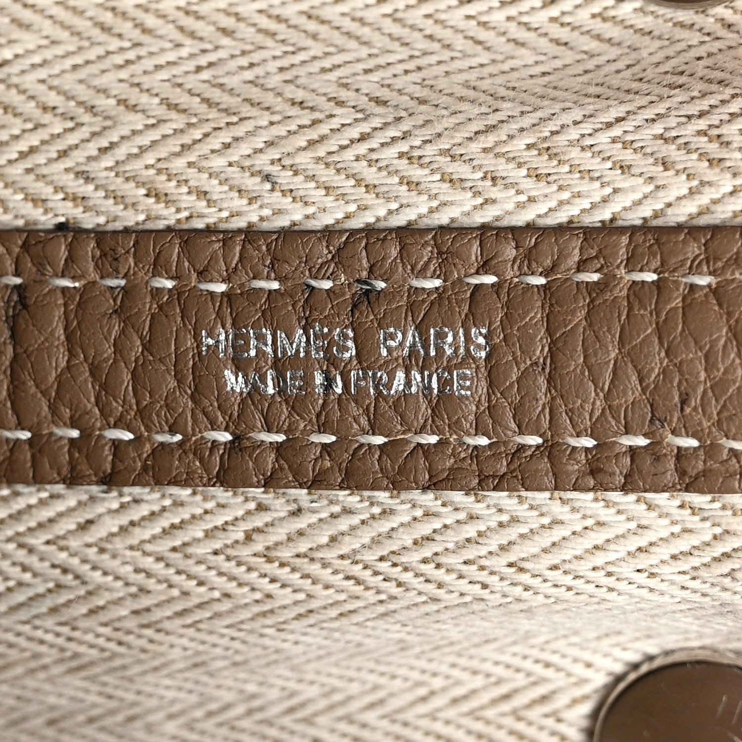 HERMES Negonda Garden Party 30 TPM Etoupe 1616728 | FASHIONPHILE