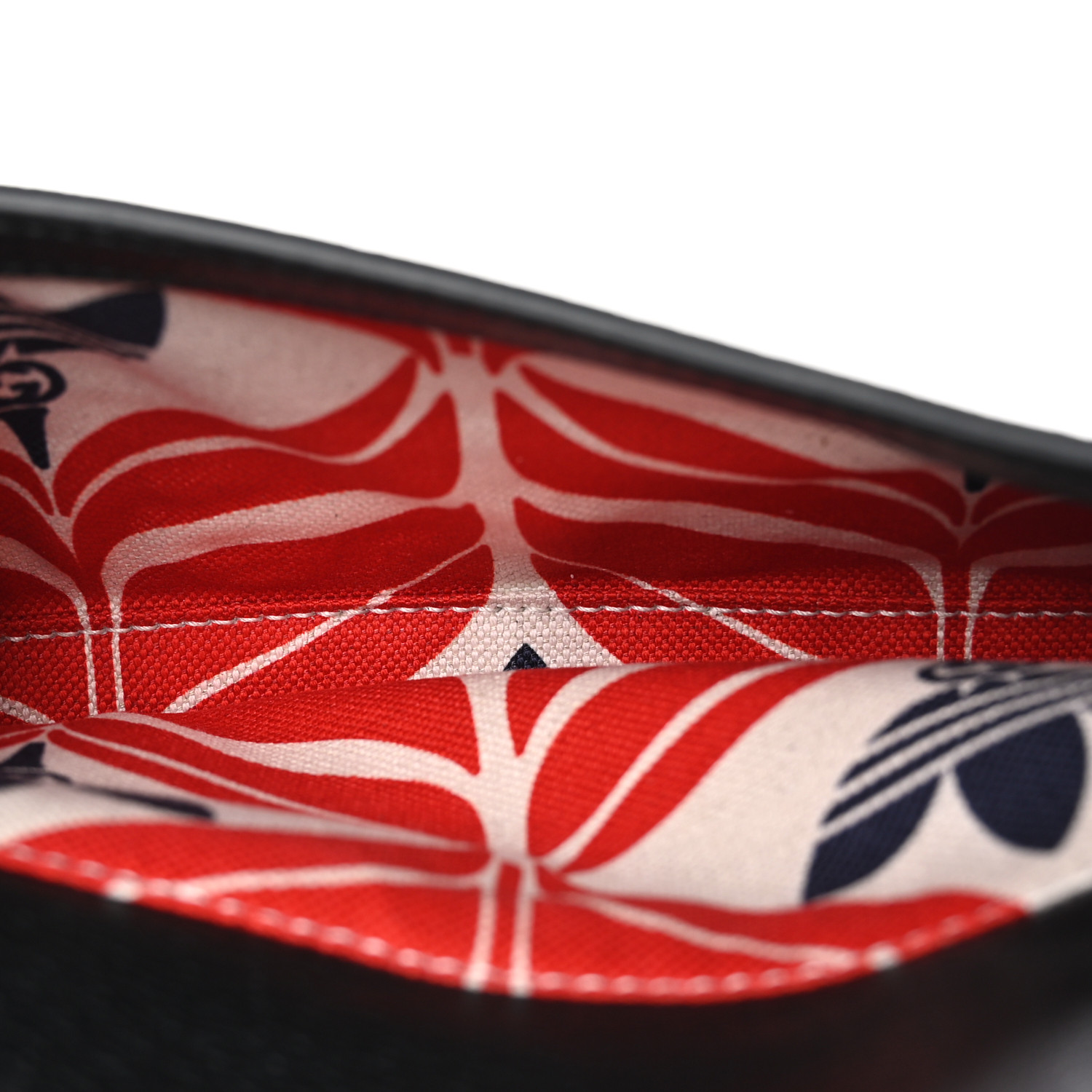 GUCCI X ADIDAS Textured Dollar Calfskin Belt Bag Black
