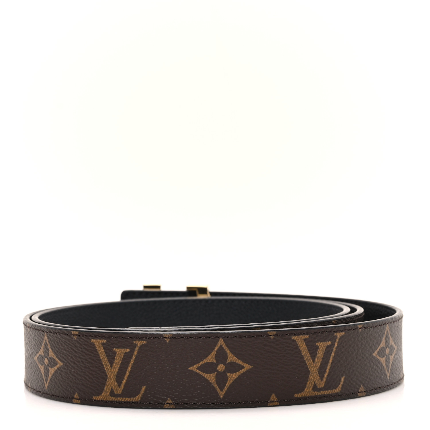 LOUIS VUITTON Monogram Calfskin 40mm LV Initiales Reversible