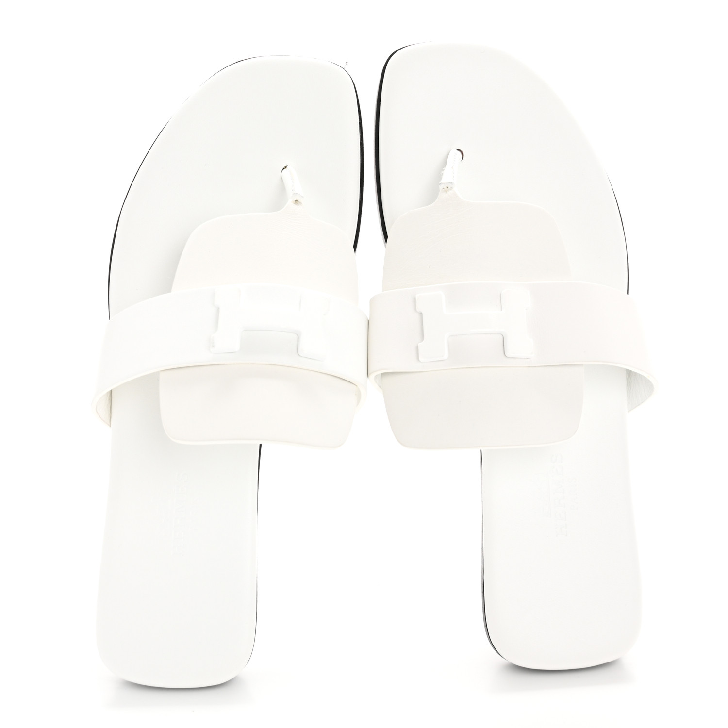 美品♡HERMESエズホワイト36 HERMESエルメス サンダル エズ ホワイト 36 - メルカリ