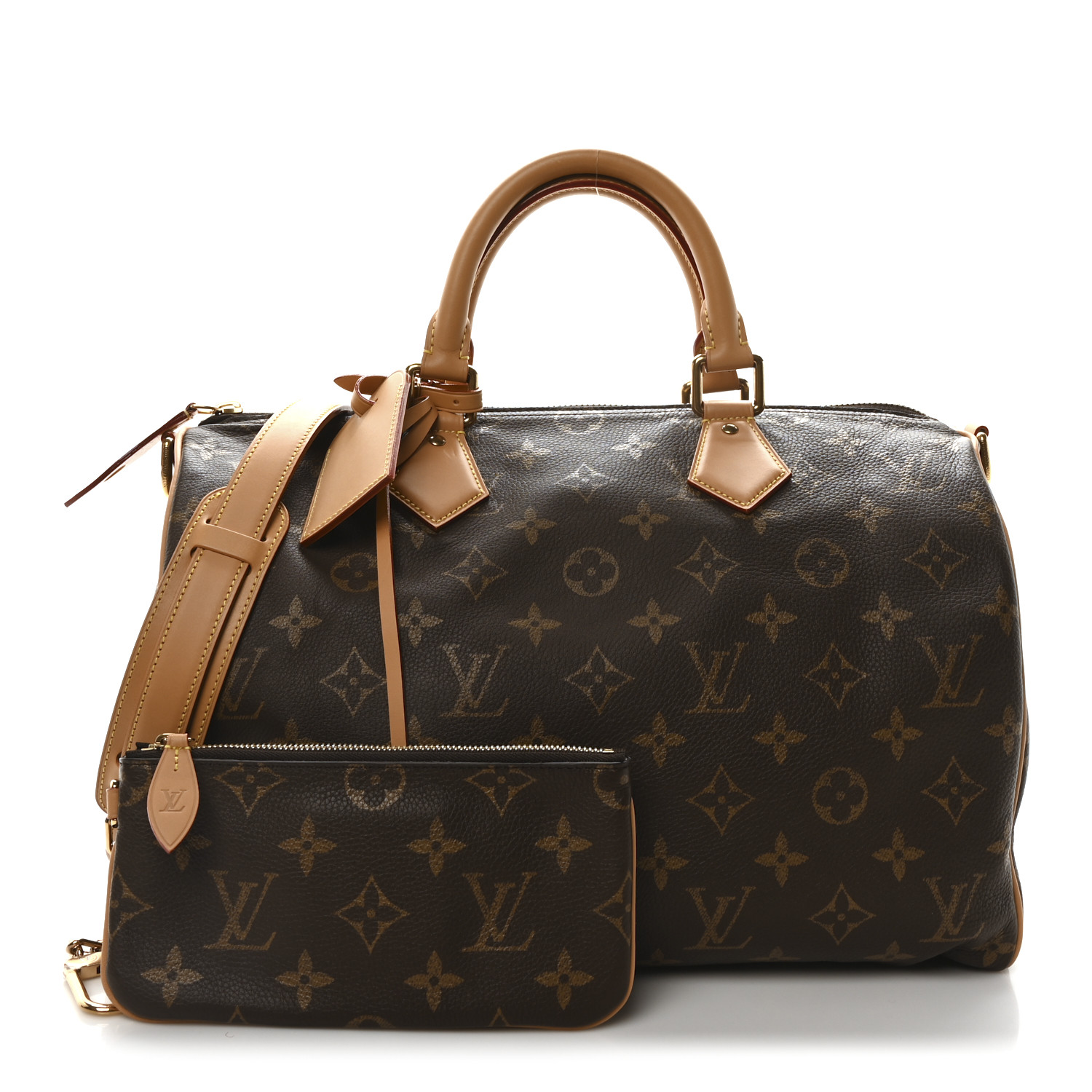 LOUIS VUITTON Calfskin Monogram Speedy P9 Bandouliere 40