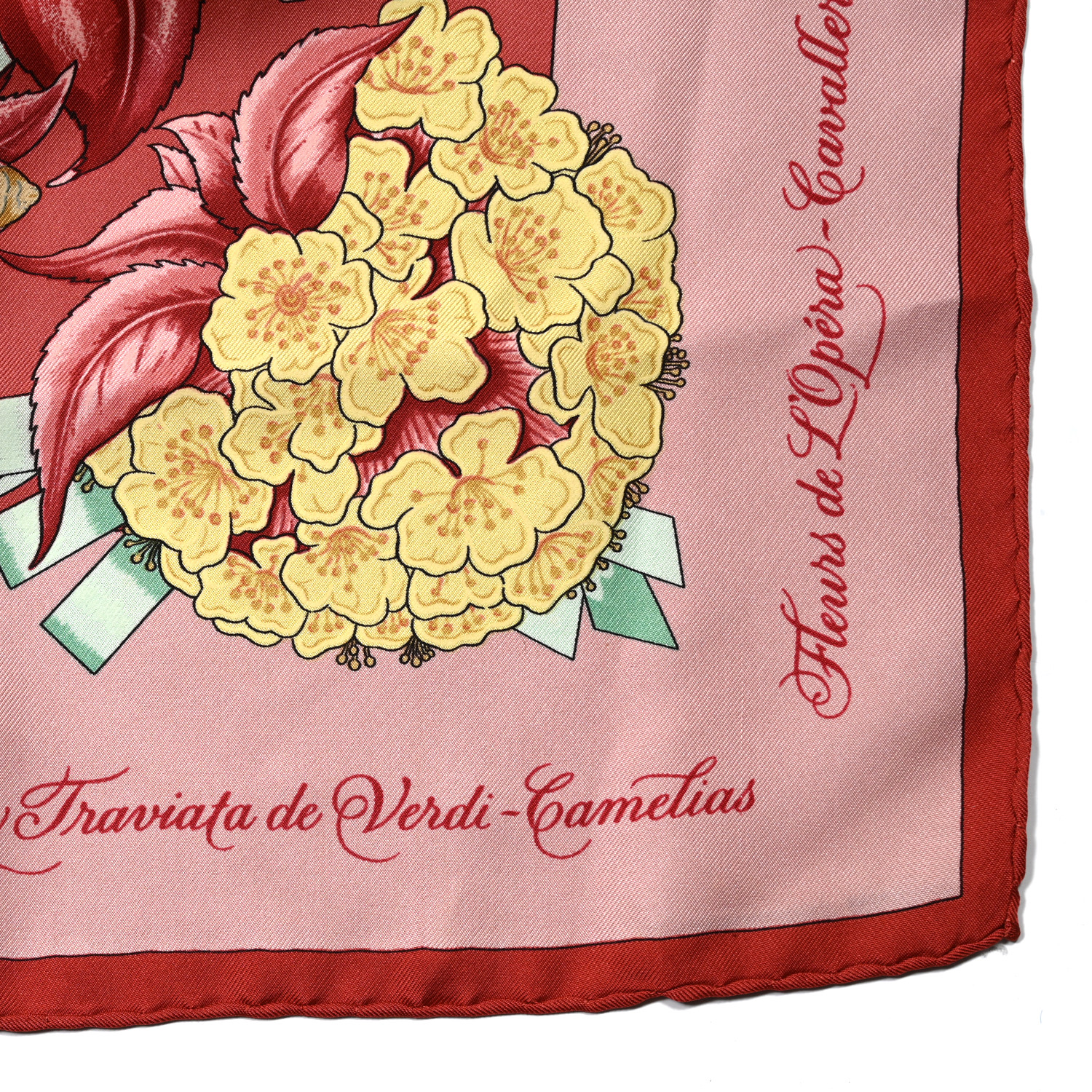 HERMES Silk Fleurs De L'Opera Scarf 90 1705868 | FASHIONPHILE