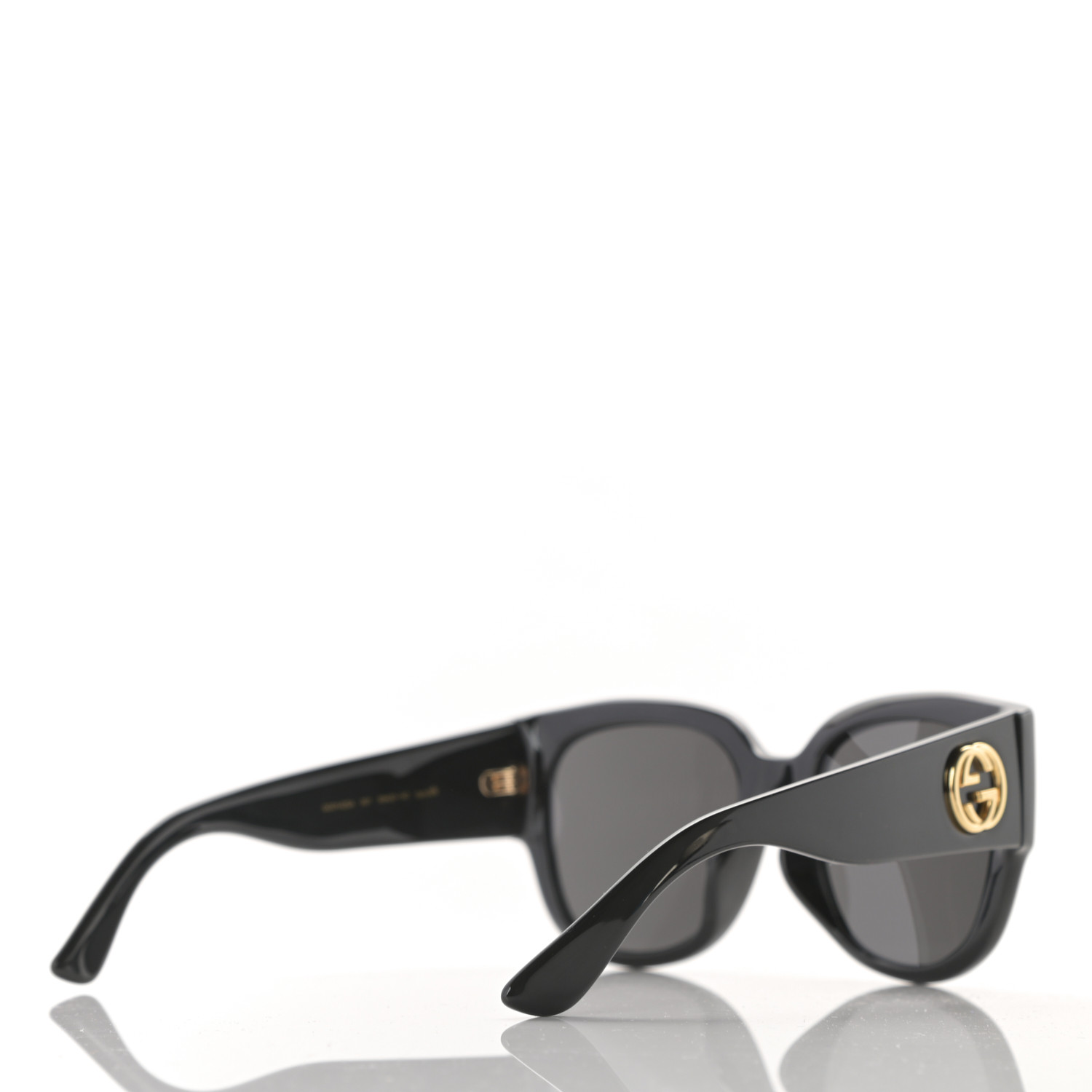 GUCCI Acetate Square Frame Sunglasses GG0142SA Black 763725