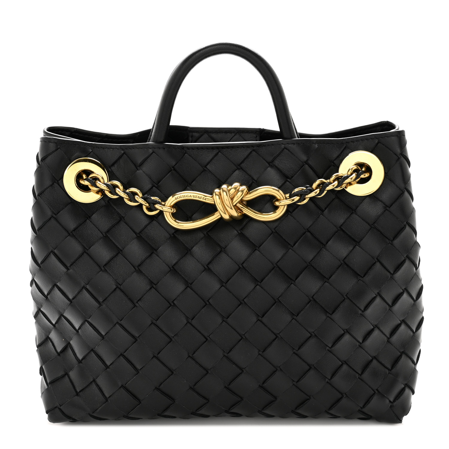 ショルダーバッグ BOTTEGA VENETA BLACK LEATHER SMALL ANDIAMO CROSSBODY BAG Bottega Veneta Small Andiamo Intrecciato Leather Crossbody