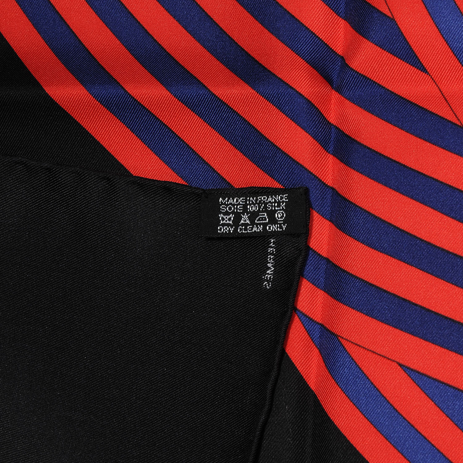 HERMES Silk Maillons De Joel Stein Scarf 90 Noir Rouge