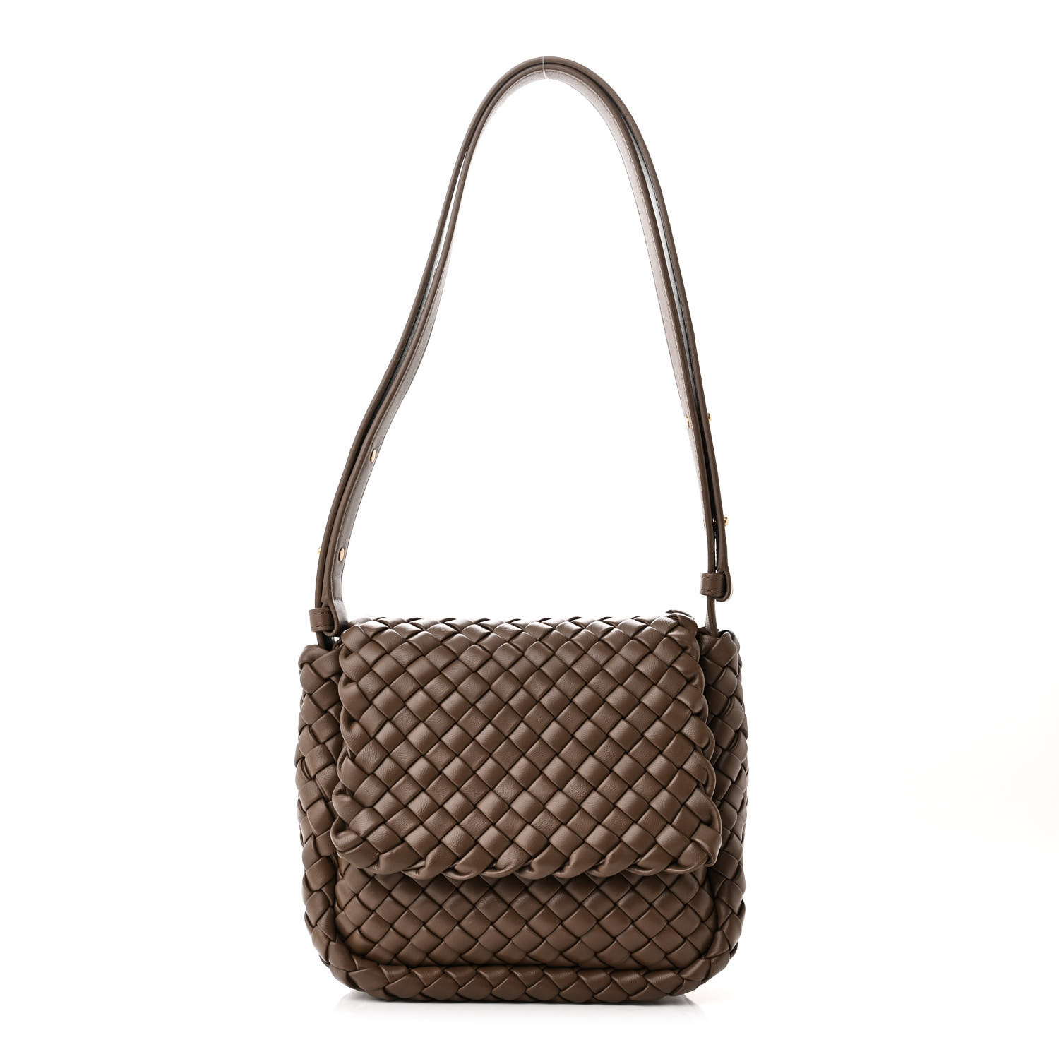 ショルダーバッグ・ポシェット BOTTEGA VENETA Chocolate Nappa Leather Cobble Clutch BOTTEGA VENETA Nappa Intreccio Mini Cobble Shoulder Bag