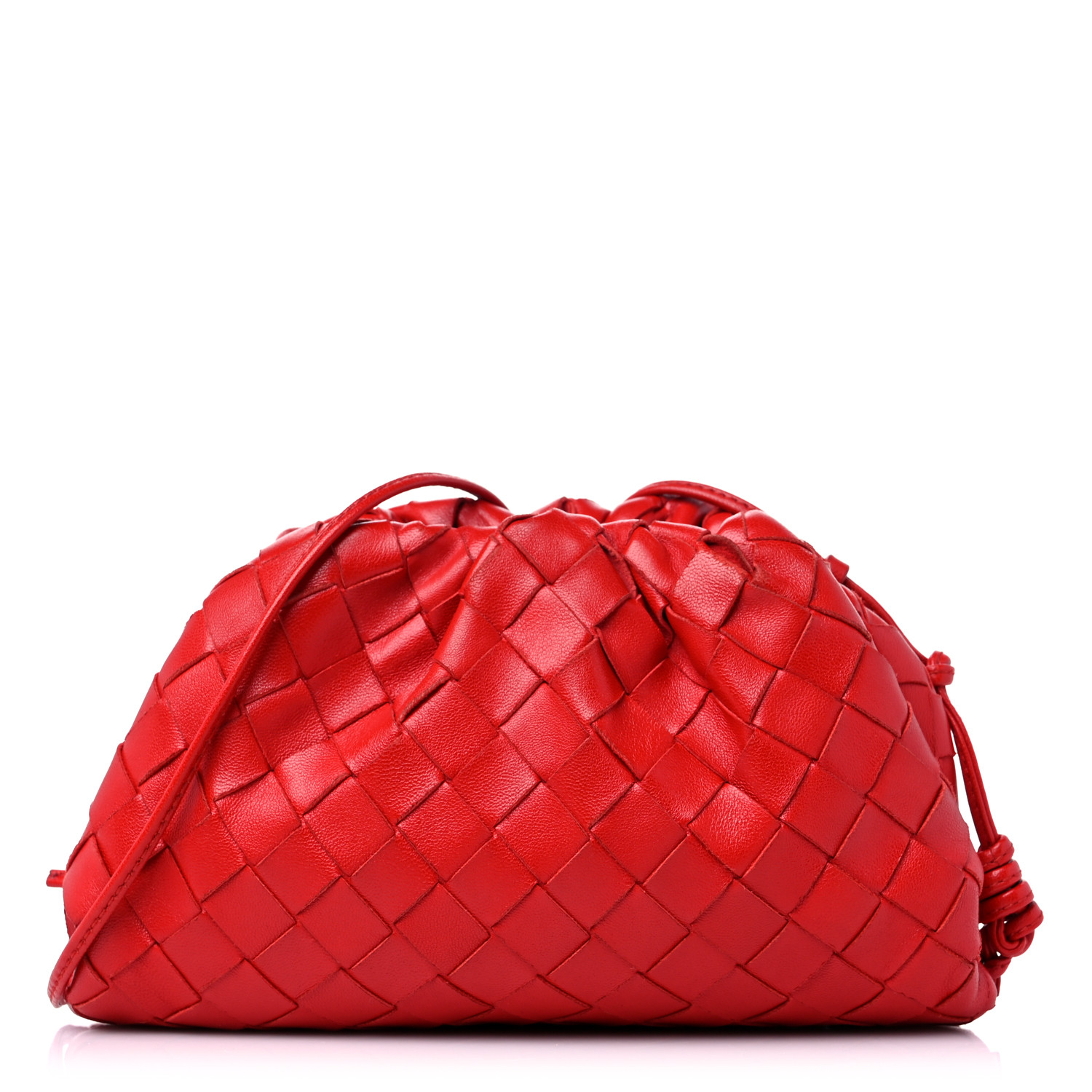 【関税&送料込】Bottega Veneta Intrecciato Nappa Mini Should BOTTEGA VENETA Nappa Intrecciato The Mini Pouch Almond