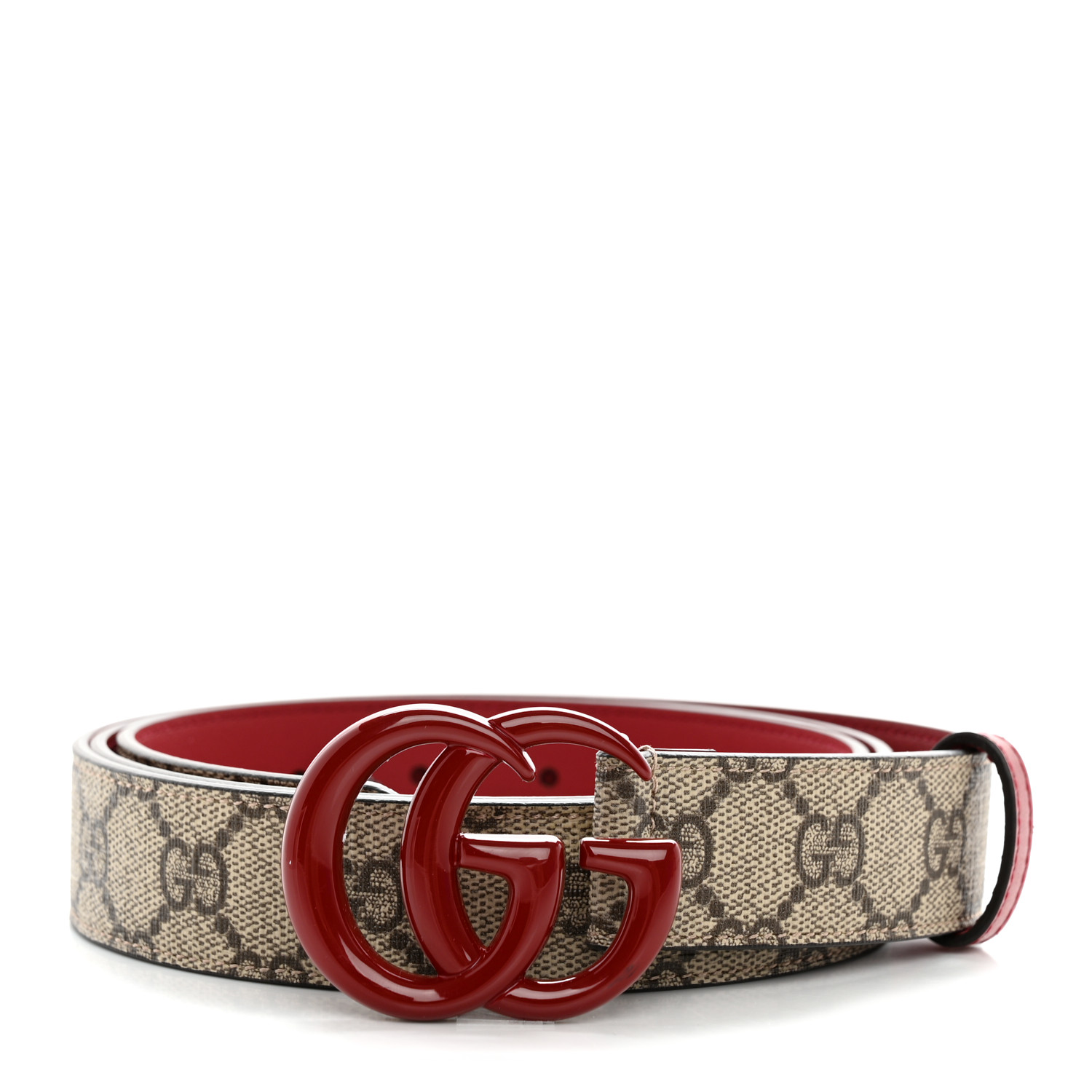 gucci snake belt red