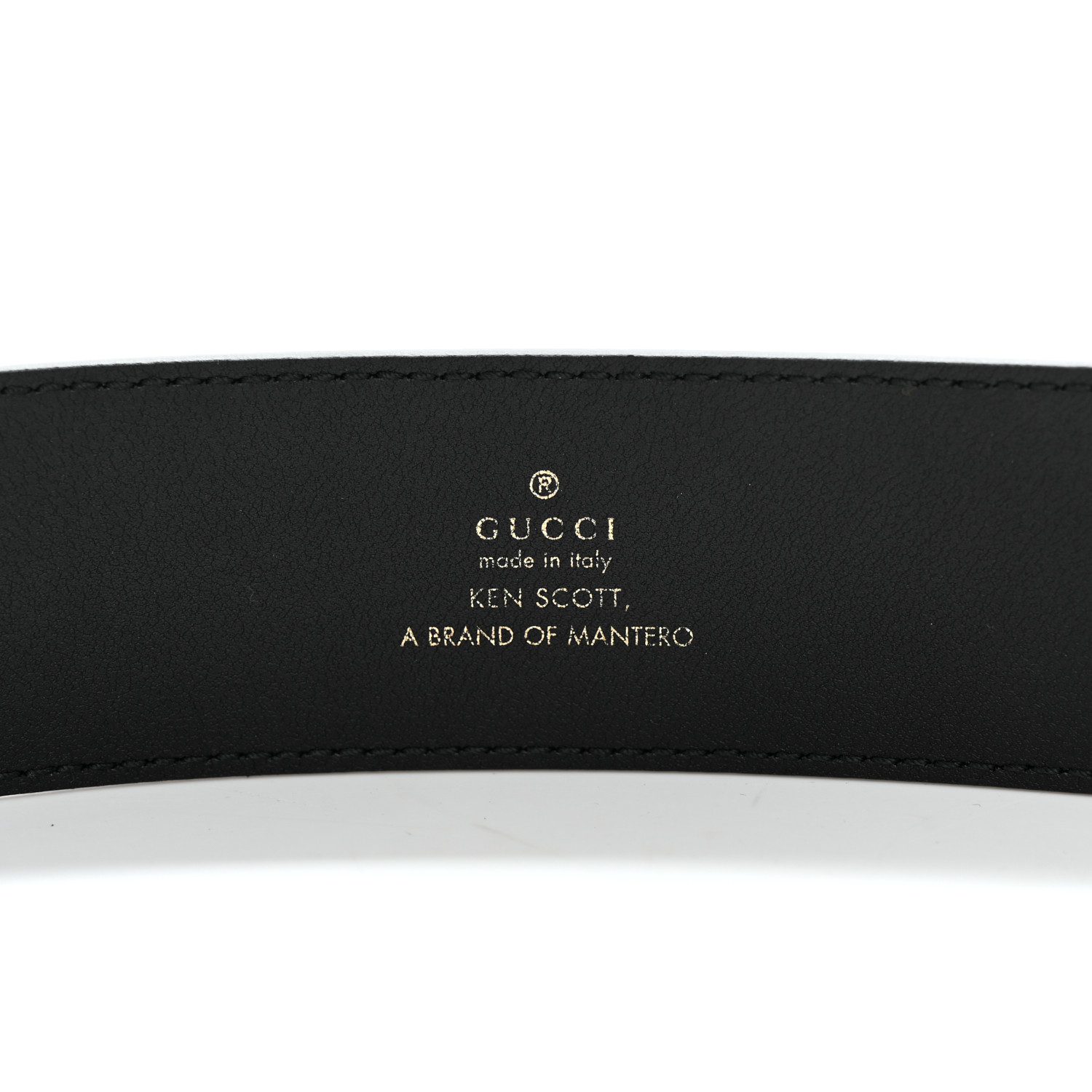 GUCCI X KEN SCOTT Calfskin Double G 40mm Belt 80 32 Black