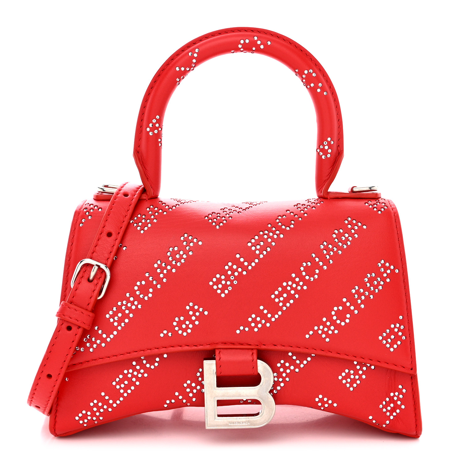 ●送料込●BALENCIAGA●HOURGLASS S グリッター トップハンドル Balenciaga Rhinestone Hourglass Top Handle Bag Eb0824orxzdu