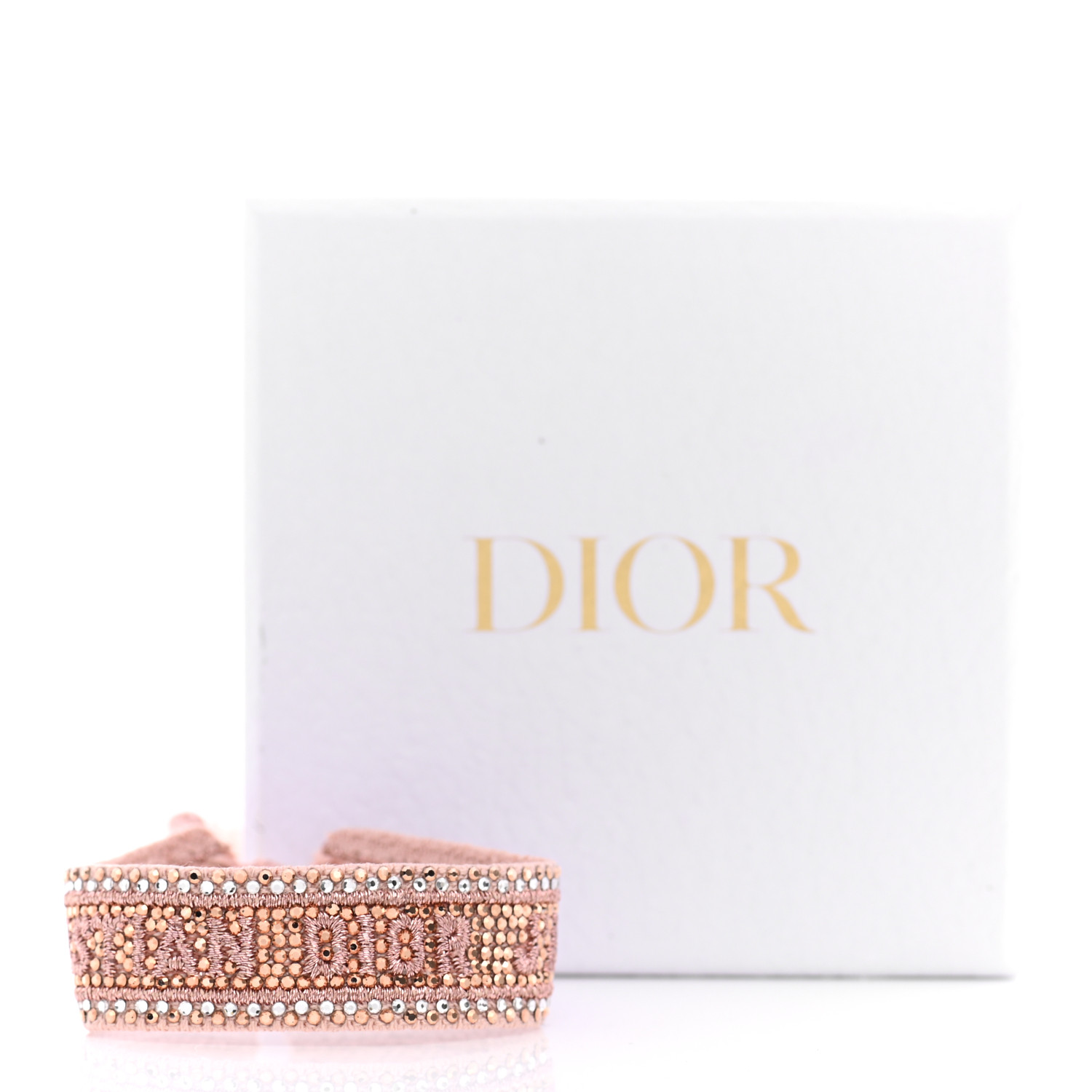 【希少】Dior Logo Pink Rhinestone Bracelet Vintage CHRISTIAN DIOR Pink Logo Rhinestone Lucite Bracelet