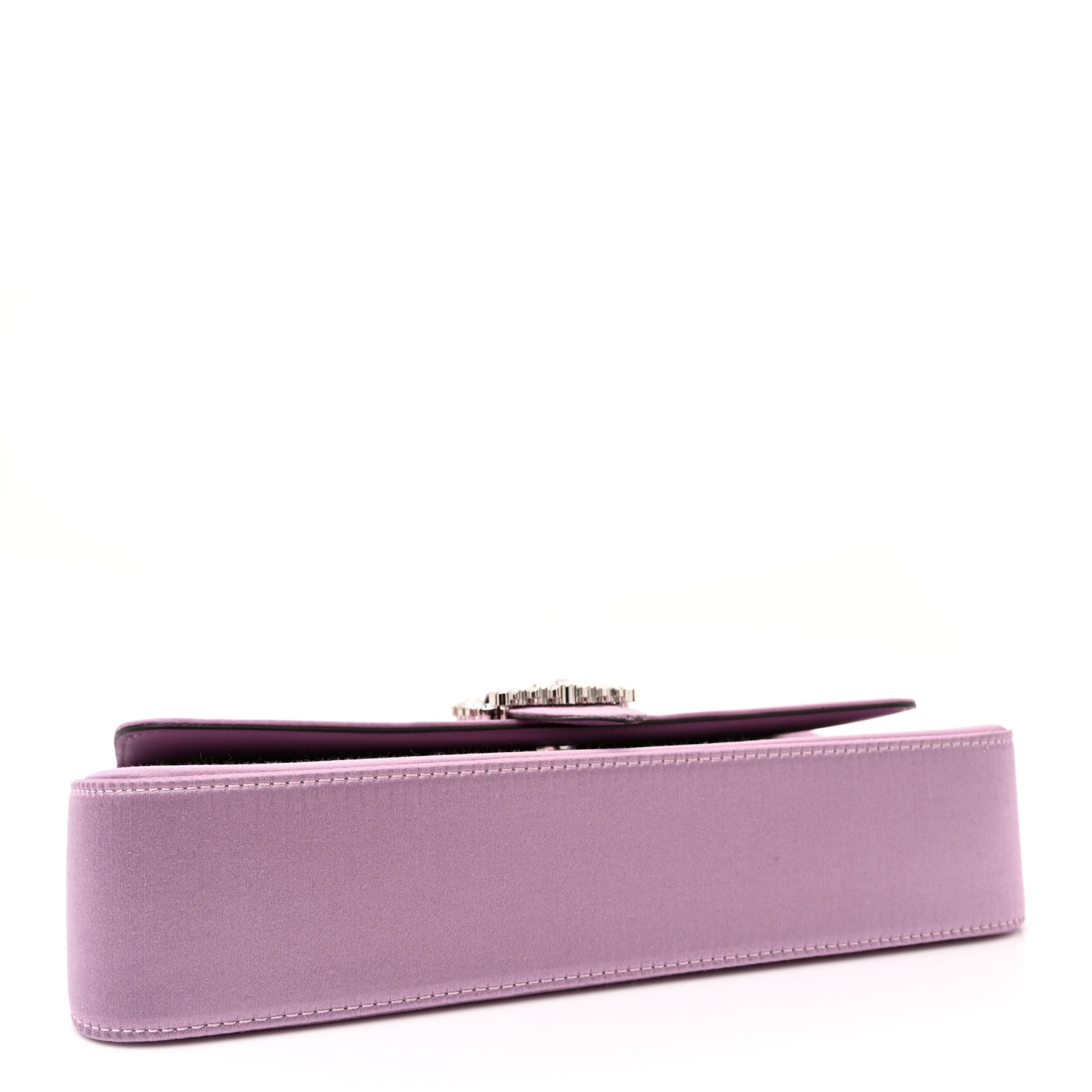 JIMMY CHOO Satin Crystal Cheri Shoulder Bag Mauve 1533933