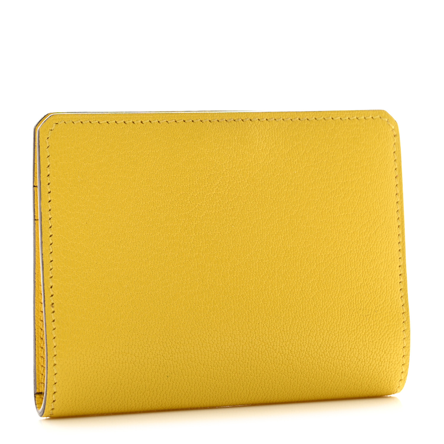 HERMES カードケース Medor Chamkila HERMES Chevre Chamkila Medor Card Holder Jaune De Naples