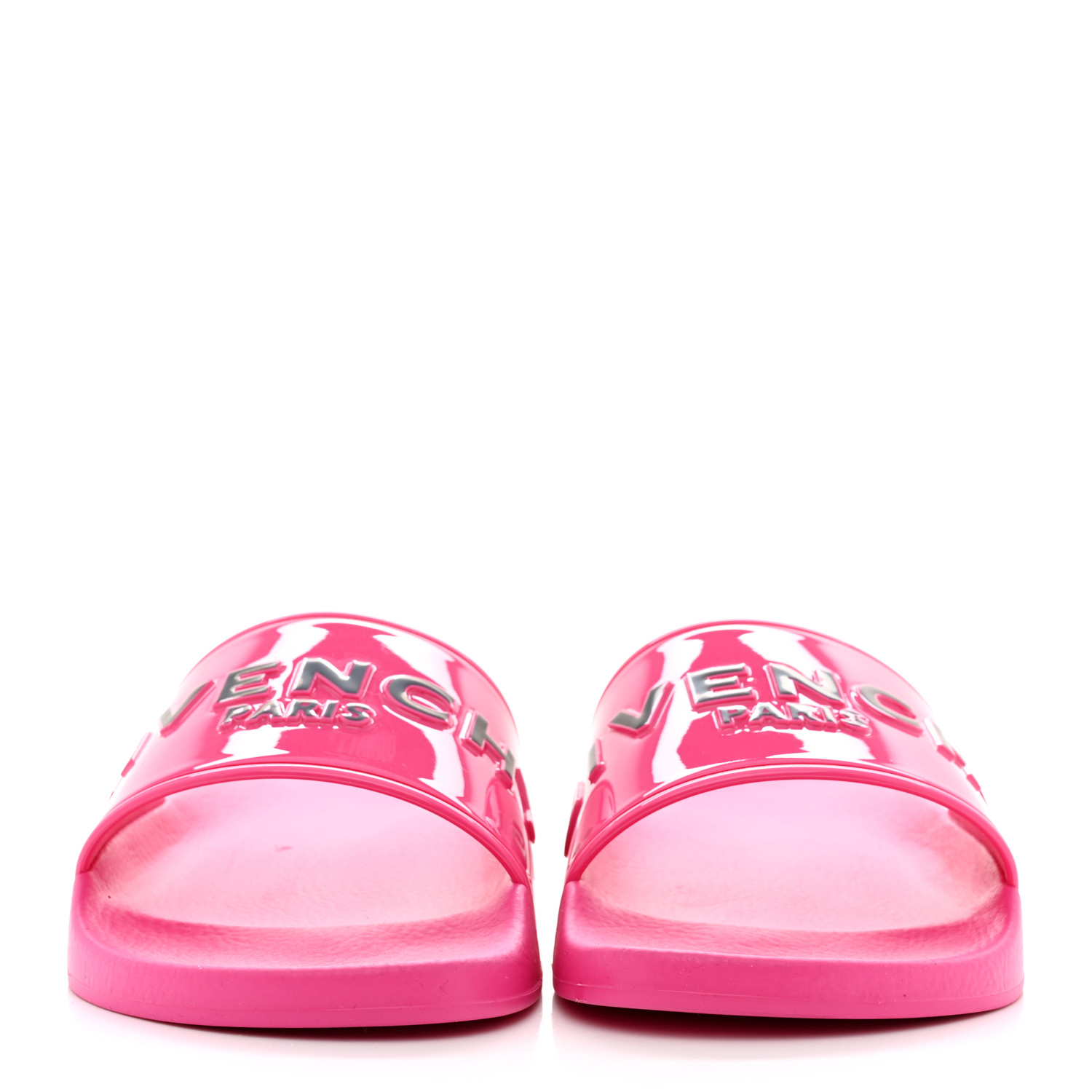 GIVENCHY Rubber Womens Logo Womens Pool Slides 38 Sandals