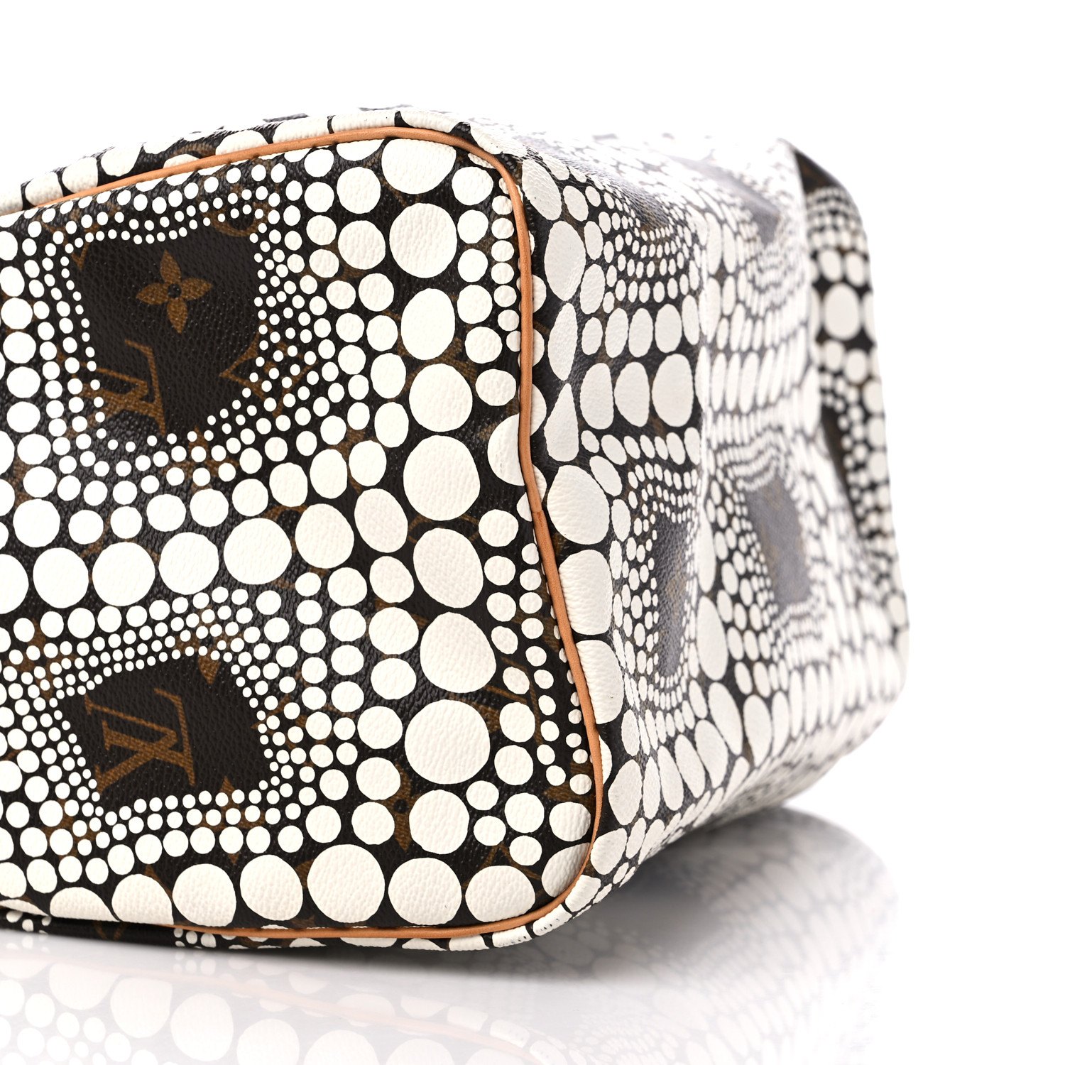 LOUIS VUITTON Monogram Kusama Town Speedy 30 White 1331369