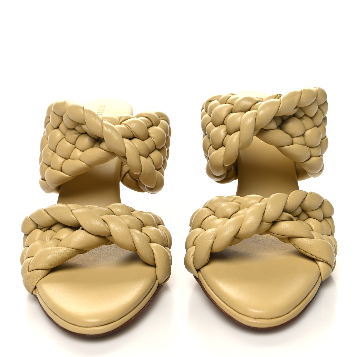 BOTTEGA VENETA Nappa Twisted Padded Intrecciato Curve Slide