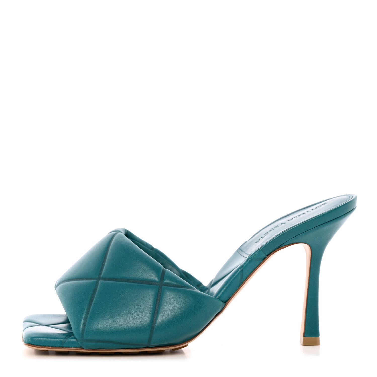サンダル・ミュール BOTTEGA VENETA Light Green Nappa Leather Lido Sandals BOTTEGA VENETA 1500$ Lido Sandals Mules - High Heel, Grass