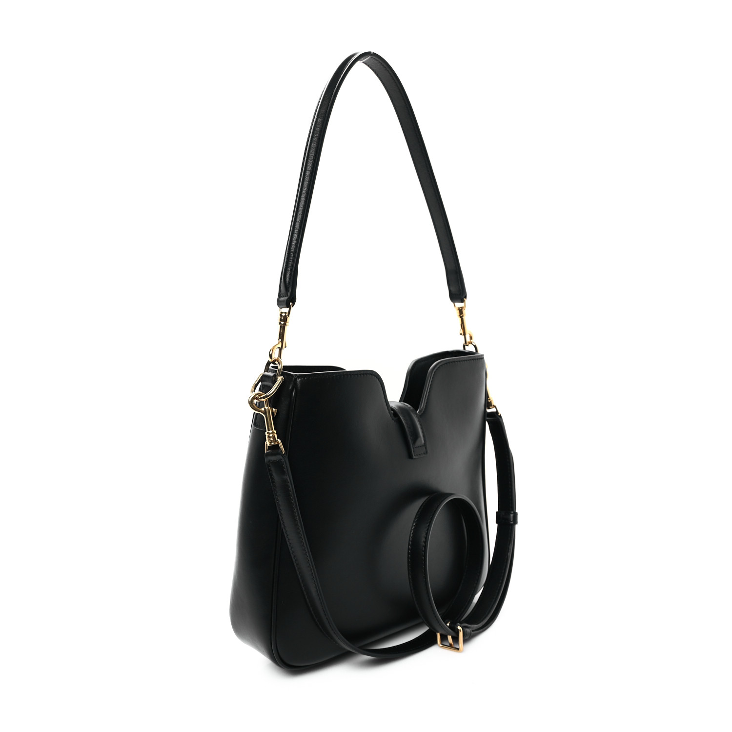 希少品 入手困難【CELINE】Sac Small Camille 16 softcalf black CELINE Smooth Calfskin Small Camille 16 Soft Bag Black