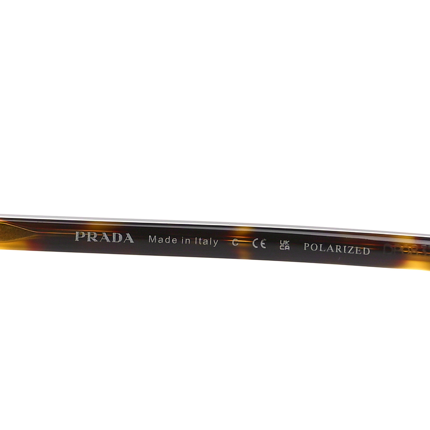 PRADA Metal Logo Sunglasses SPR 58Y Gold Tortoise 1677031