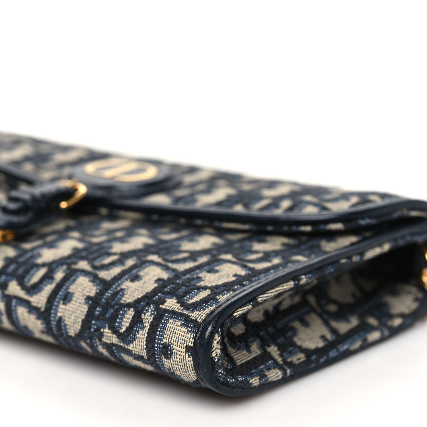 関税送料込国内発送★Dior Bobby East-West チェーンウォレット CHRISTIAN DIOR Oblique Bobby East West Pouch With Chain Blue