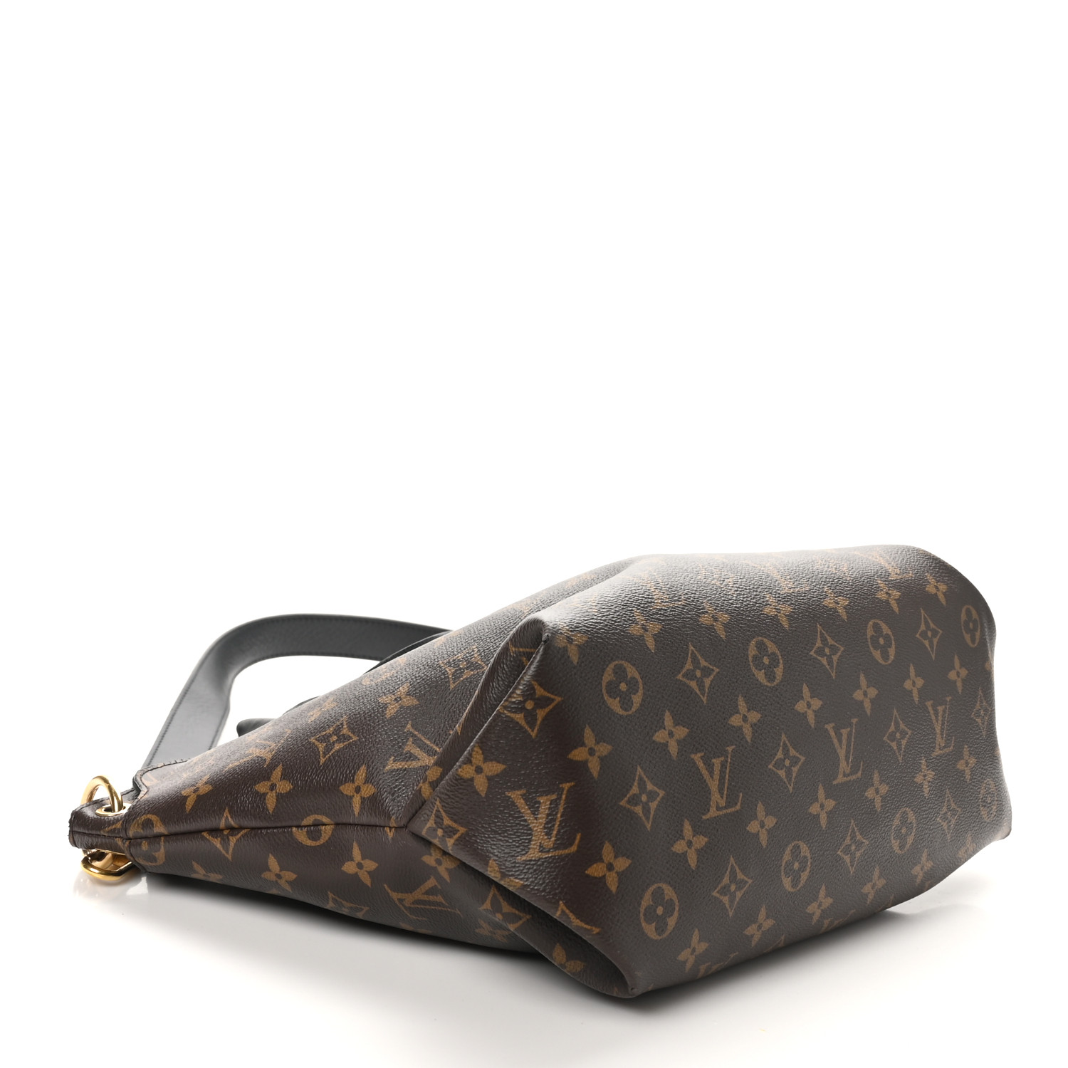 LOUIS VUITTON Monogram Flower Zipped Tote MM Black 1680237