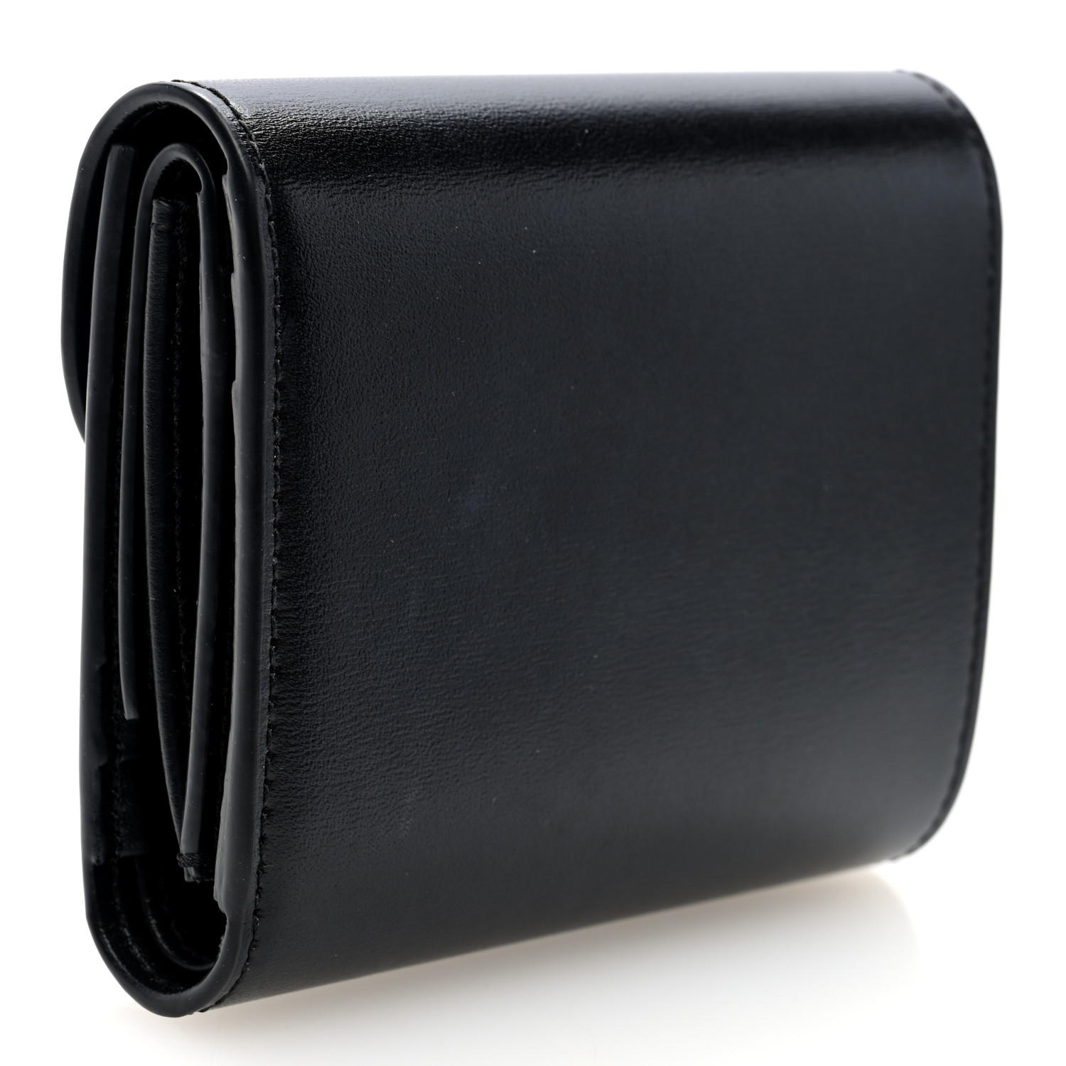 極美品✨付属品付き‼️★CELINE★ Vintage ★ Wallet CELINE Shiny Smooth Lambskin Small Triomphe Wallet Vintage