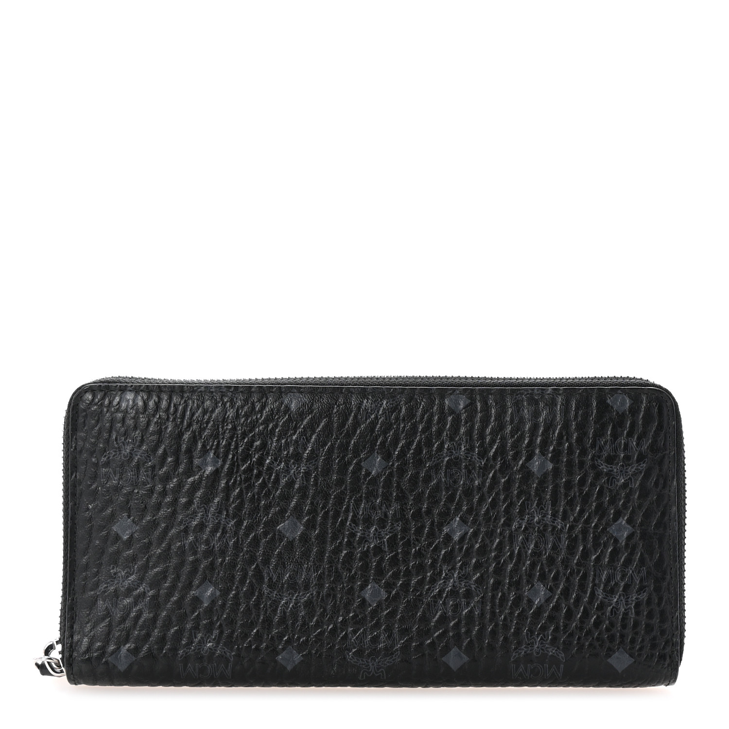 [MCM]★Visetos Zipper Wallet MCM Zip Around Wallet Original Visetos Large Cognac in