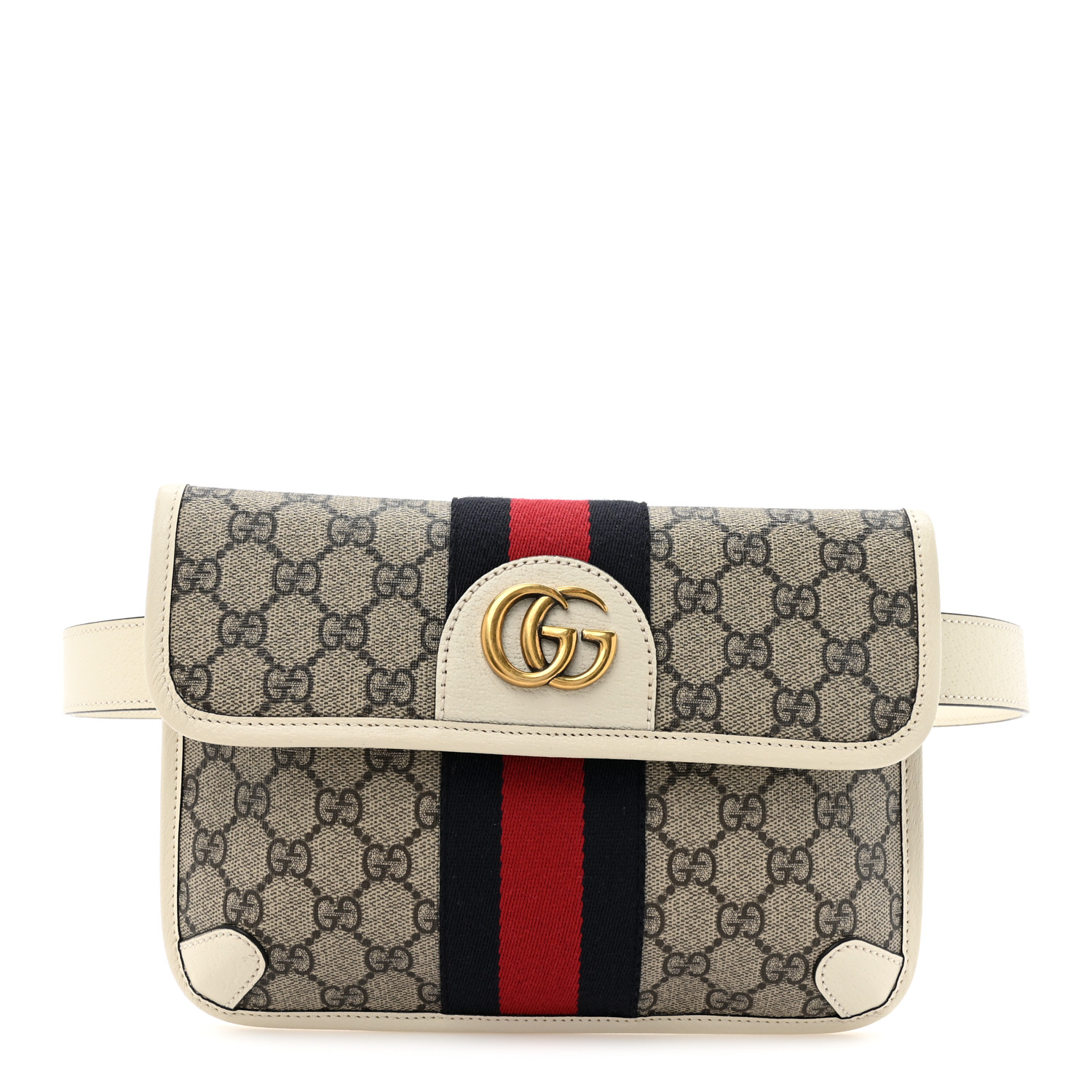 GUCCI GG Supreme Monogram Web Small Ophidia Belt Bag 100 40