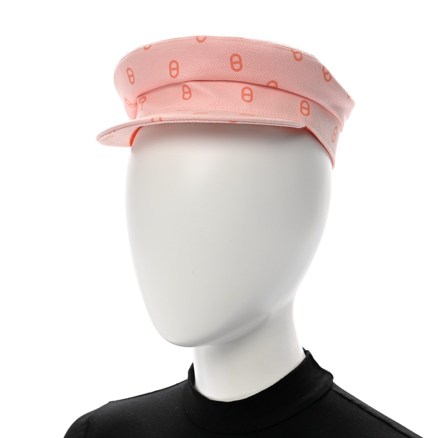 シックにキまる♪ [HERMES] ヴォーバン キャップ 帽子＜Vauban＞ HERMES Canvas Womens Vauban Chaine d'Ancre Cap 56 Rose Pop