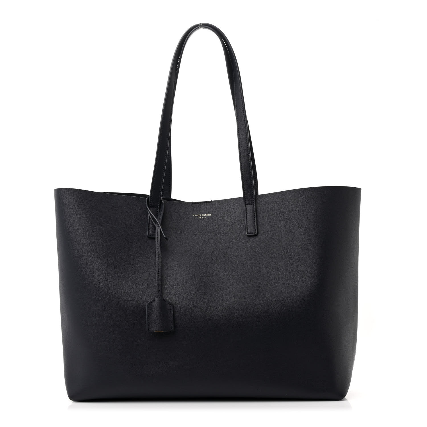 トートバッグ SAINT LAURENT Woman Tote bags Black 42186302G9W1000 SAINT LAURENT Calfskin Large Shopping Tote Deep Marine