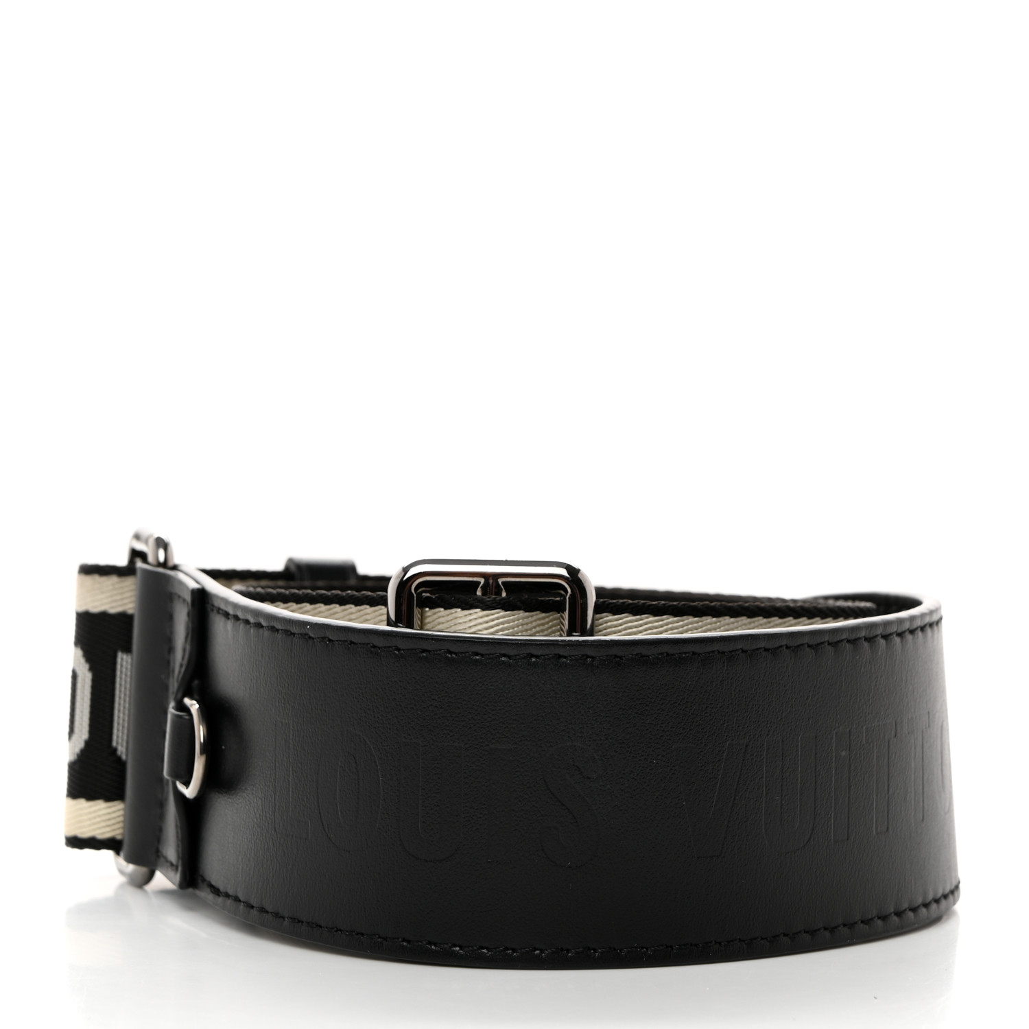 Louis Vuitton ブラック ナイロン ストラップ Louis Vuitton Black Nylon Adjustable Shoulder Strap
