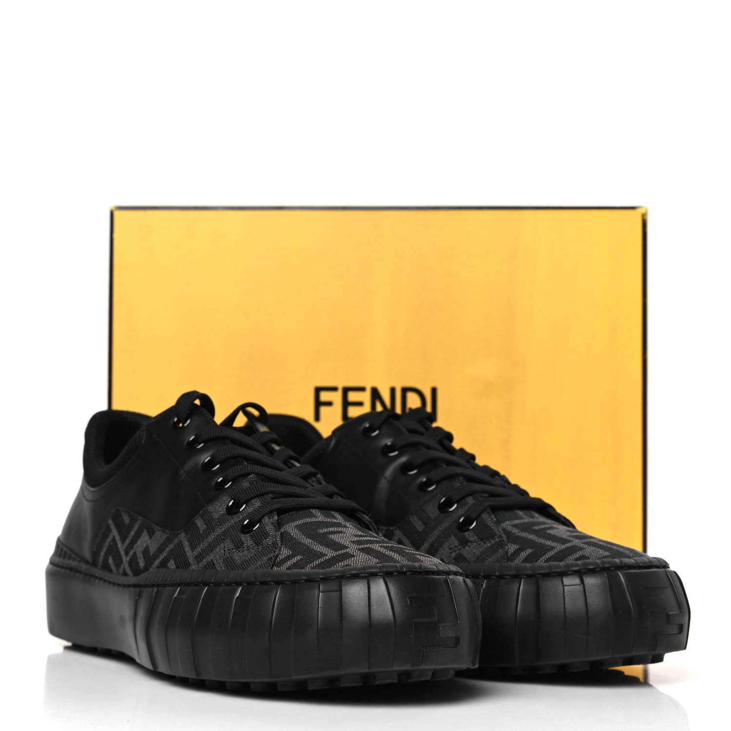 FENDI Fabric Jacquard Vitello Technical Fabric FF Mens Fendi