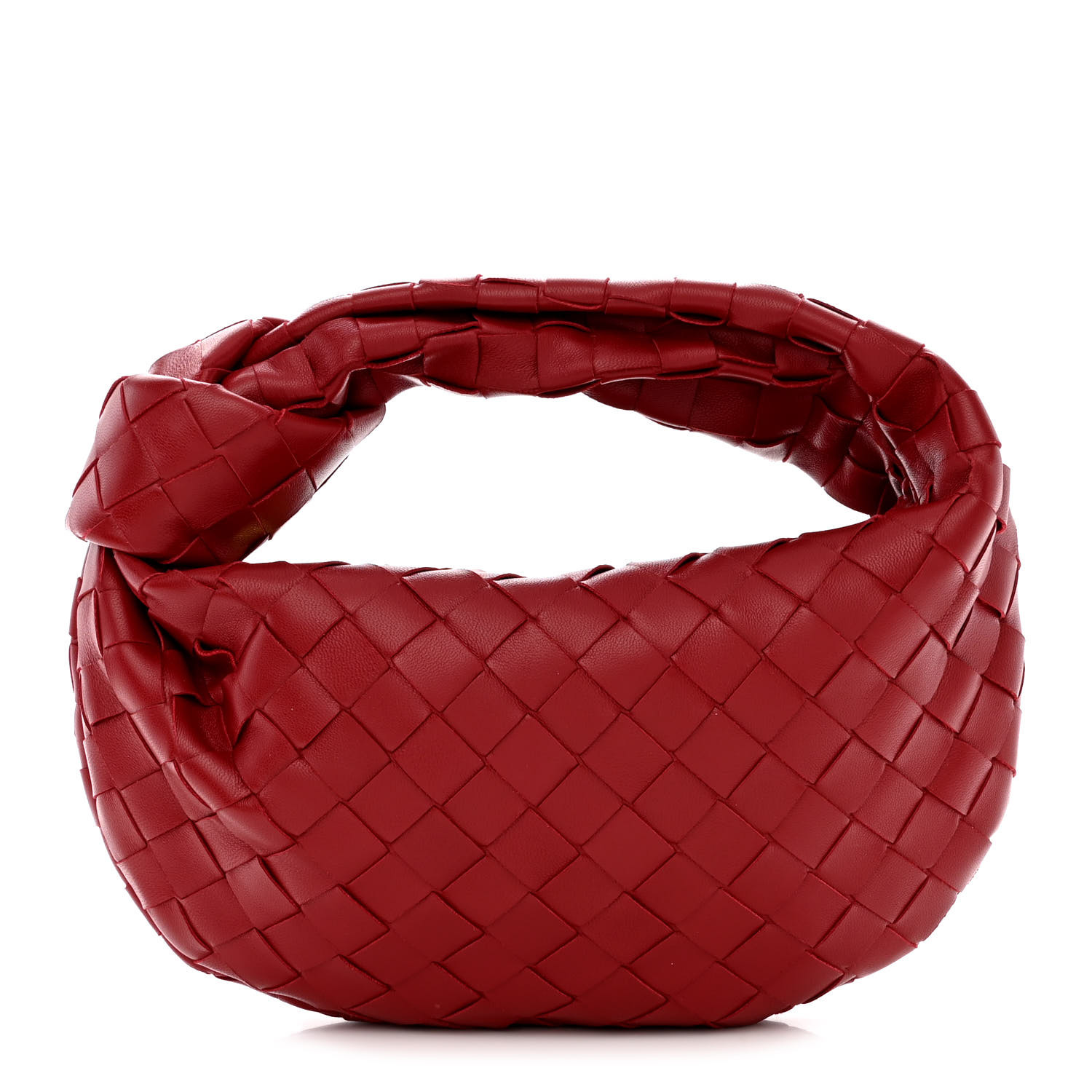 ショルダーバッグ・ポシェット BOTTEGA VENETA Burgundy Nappa Leather Mini Jodie Handbag BOTTEGA VENETA Nappa Intrecciato Mini Jodie Burgundy 617366