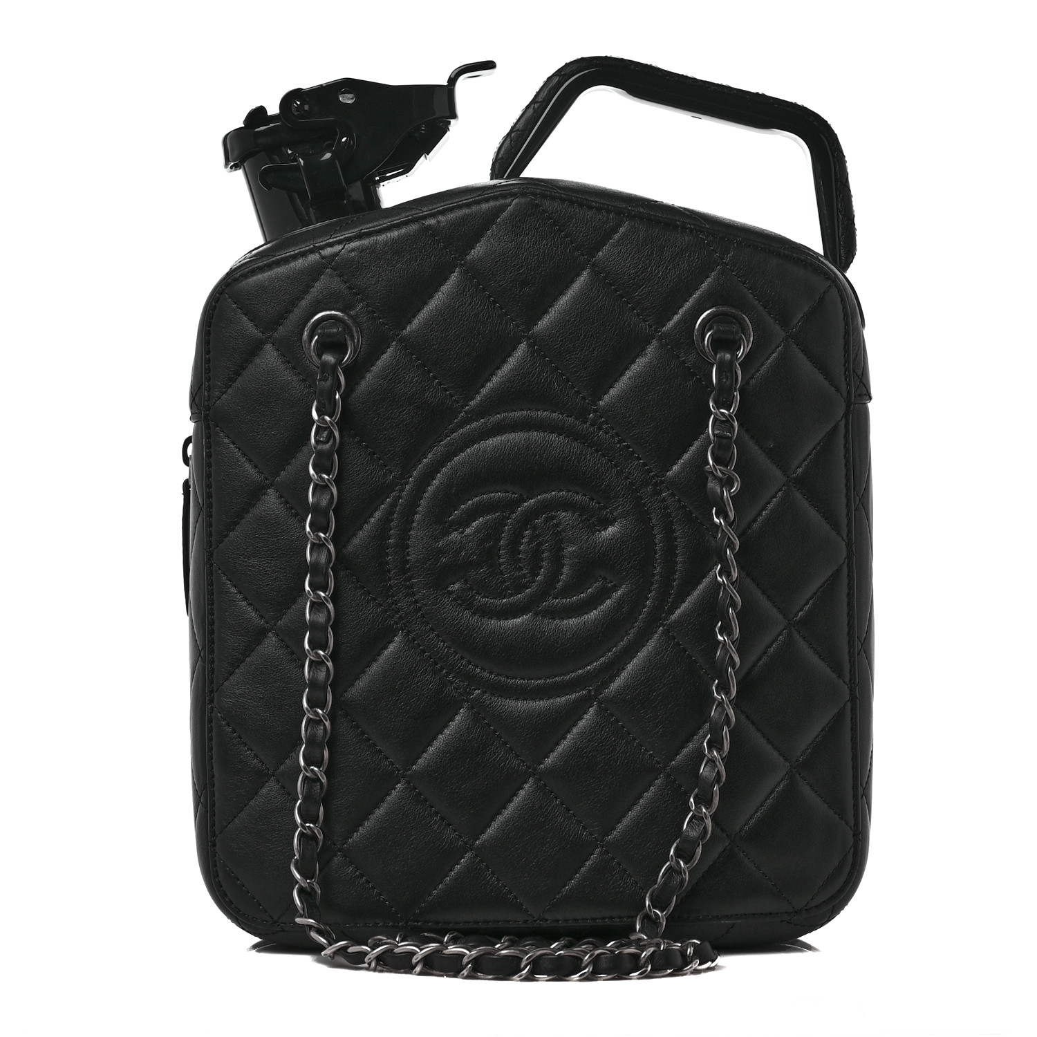 CHANEL Lambskin Dubai by Night Gas Tank Bag Black 1090568