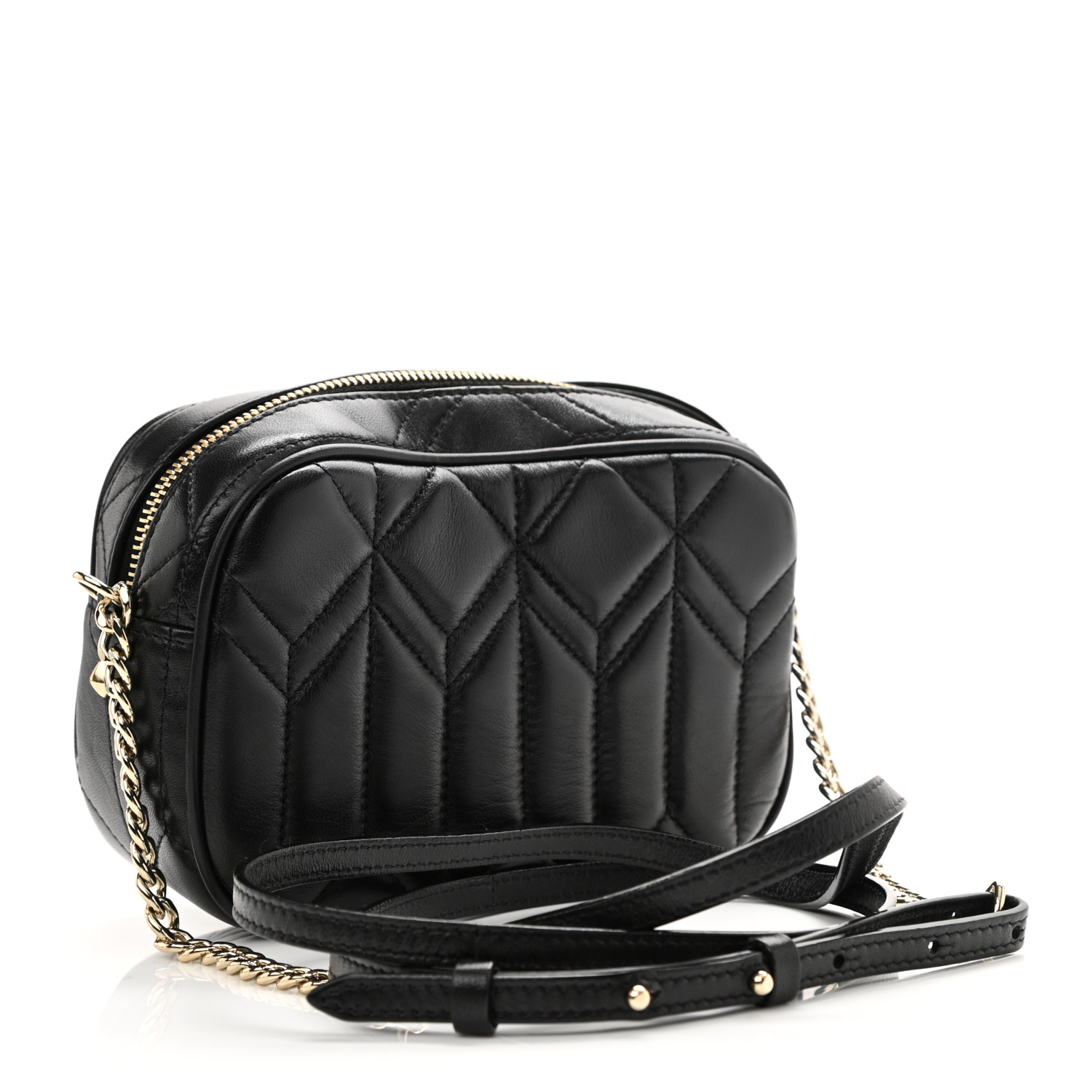 新品 jimmy choo JC camera croc shoulder 保存袋付 ボックス カメラ S | ブラック エンボス加工レザーバッグ