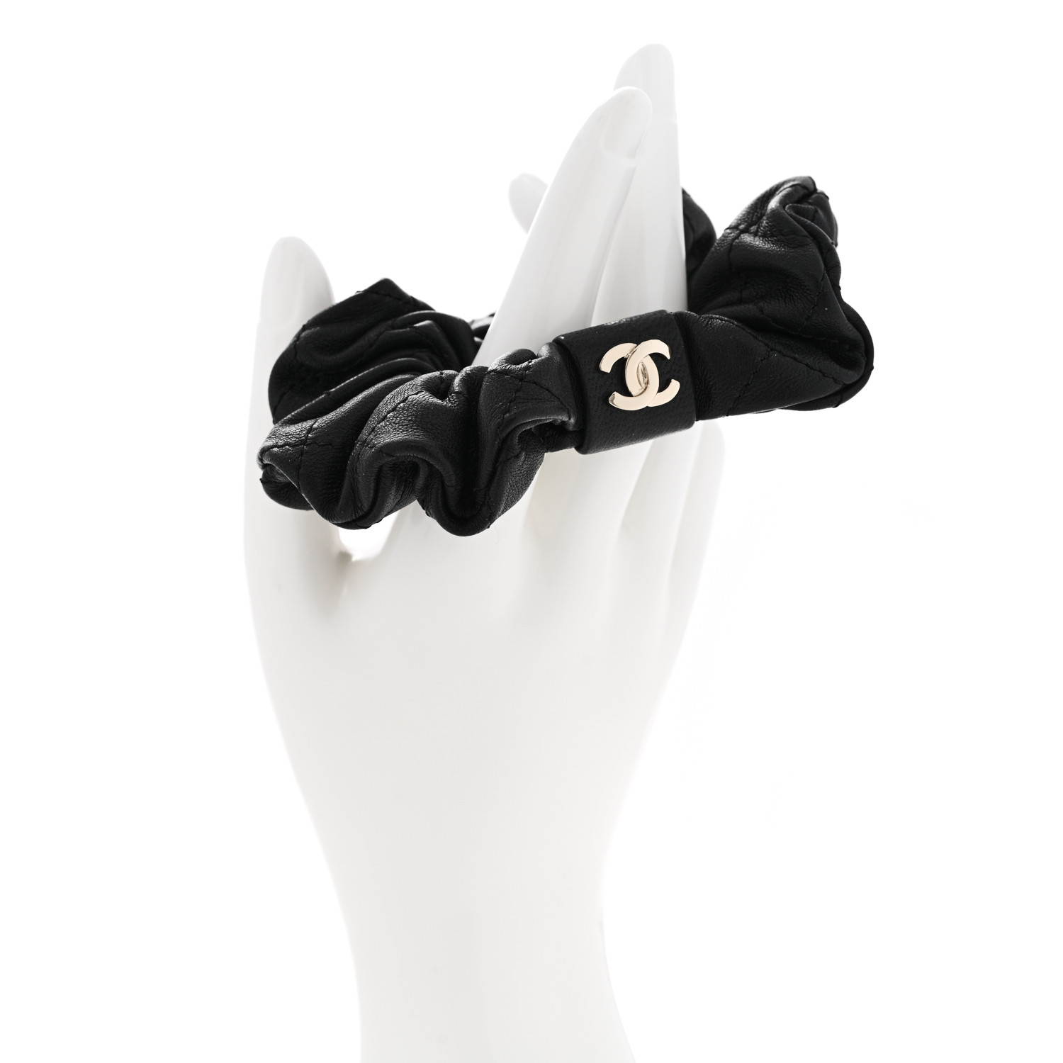 【CHANEL】CC Logo Twilly Dot Hair Scrunchie Black Chanel scrunchie | eBay