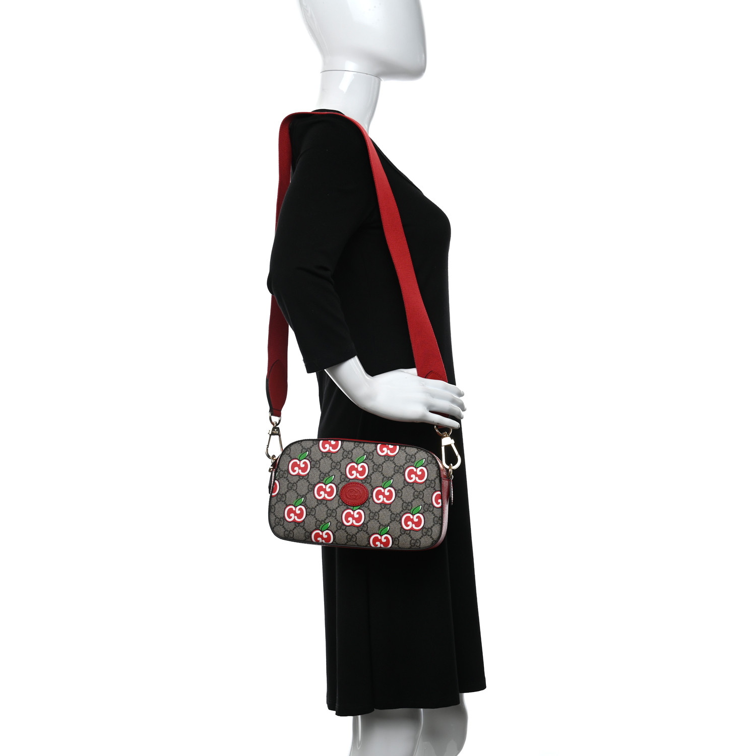 GUCCI GG Supreme Monogram Apple Small Retro Interlocking G