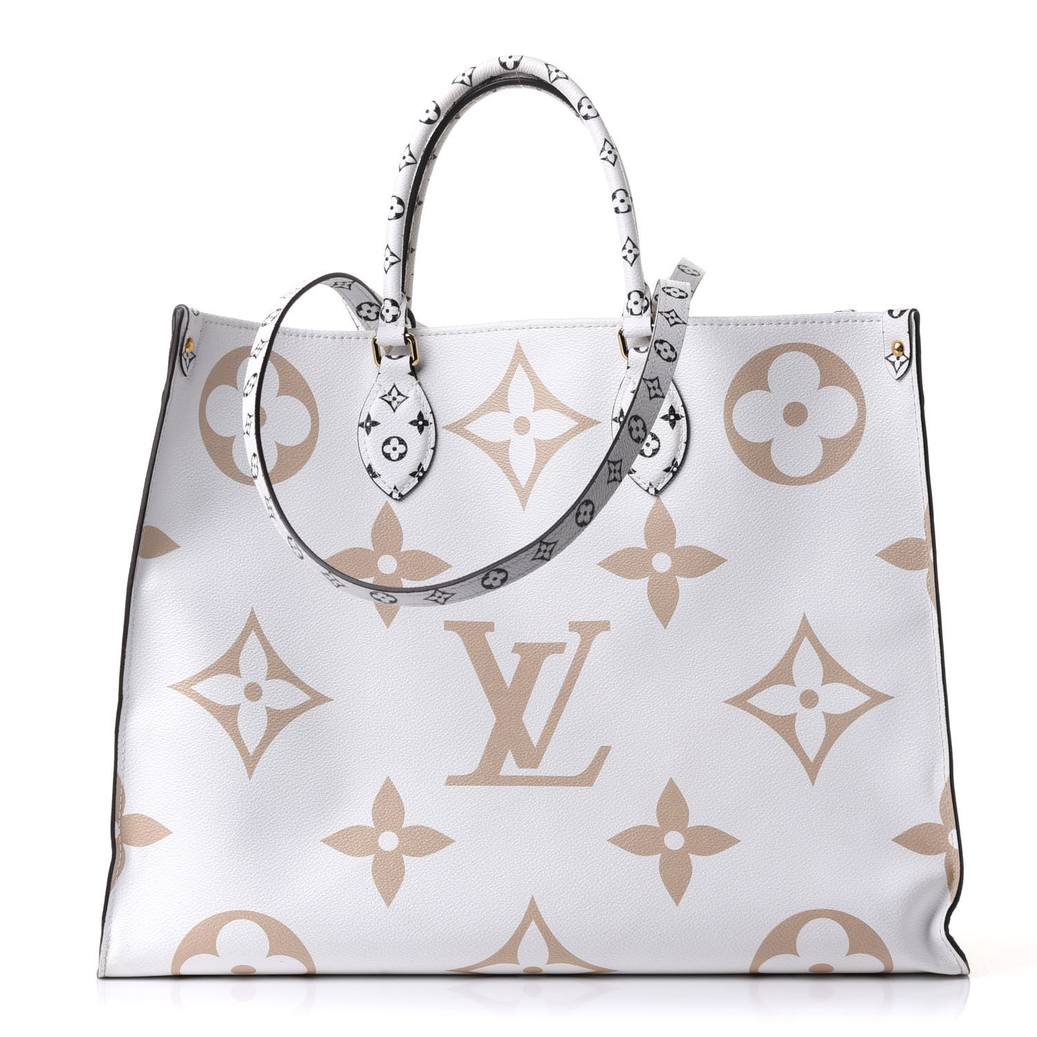 LOUIS VUITTON Monogram Giant Onthego GM Kaki Beige 855539