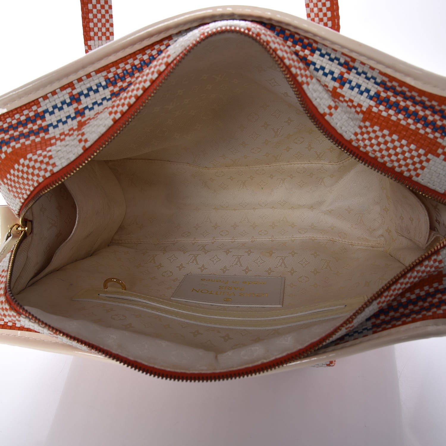 LOUIS VUITTON Braided Street Shopper PM Orange 248715