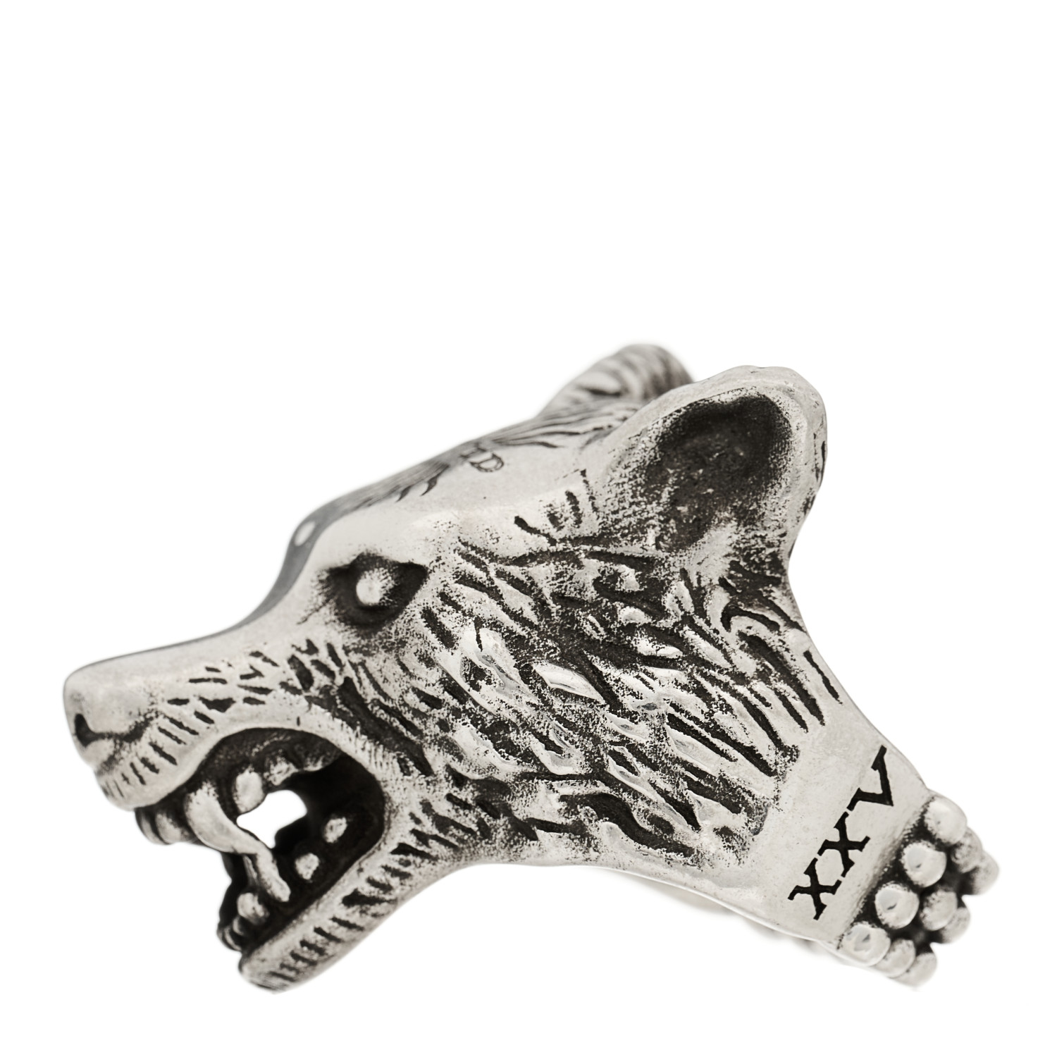 GUCCI｜グッチ 476900　ANGER FOREST Wolf head GUCCI Anger Forest Wolf Head Necklace Silver 925 Men's