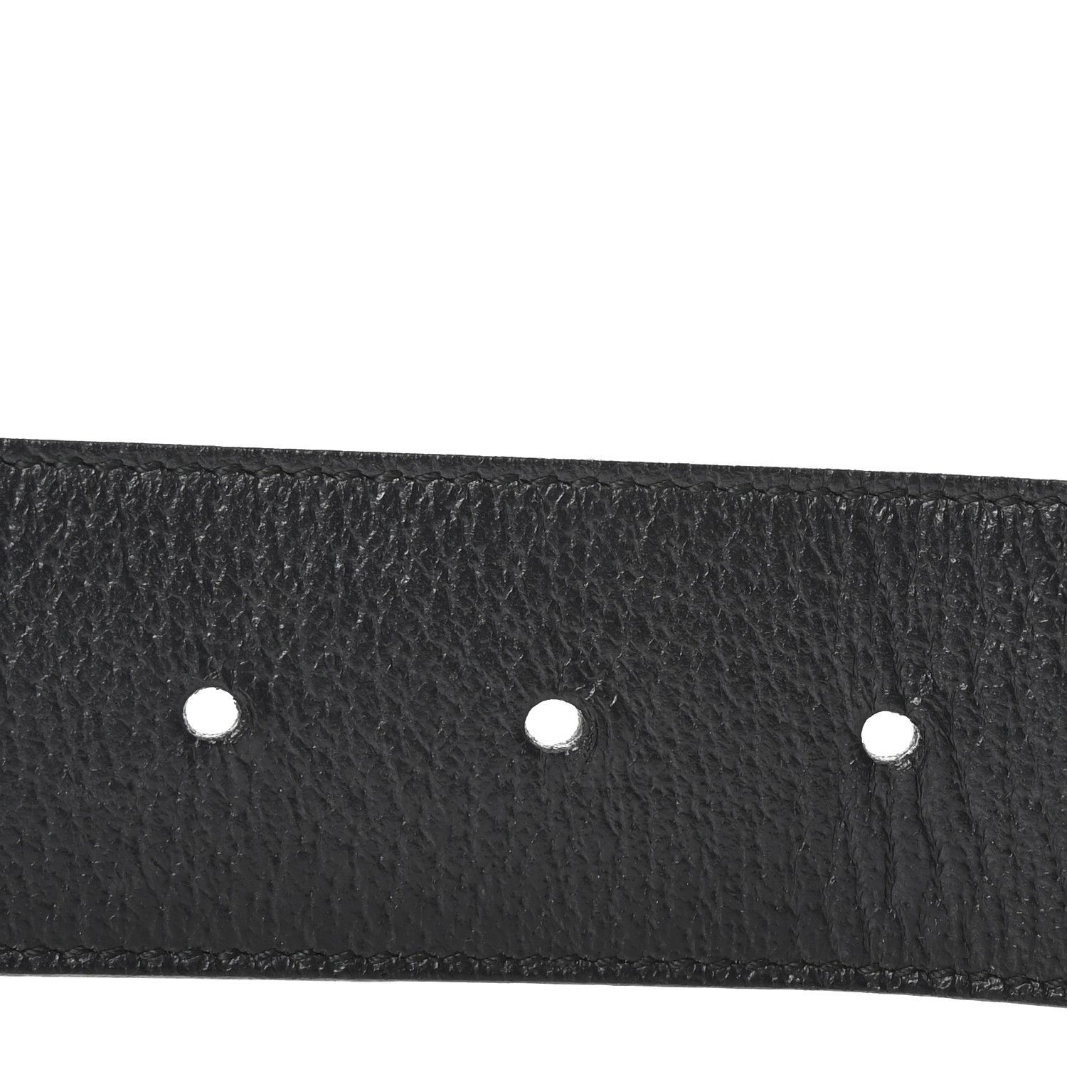 GUCCI Textured Calfskin Double G 40mm Belt 85 34 Black