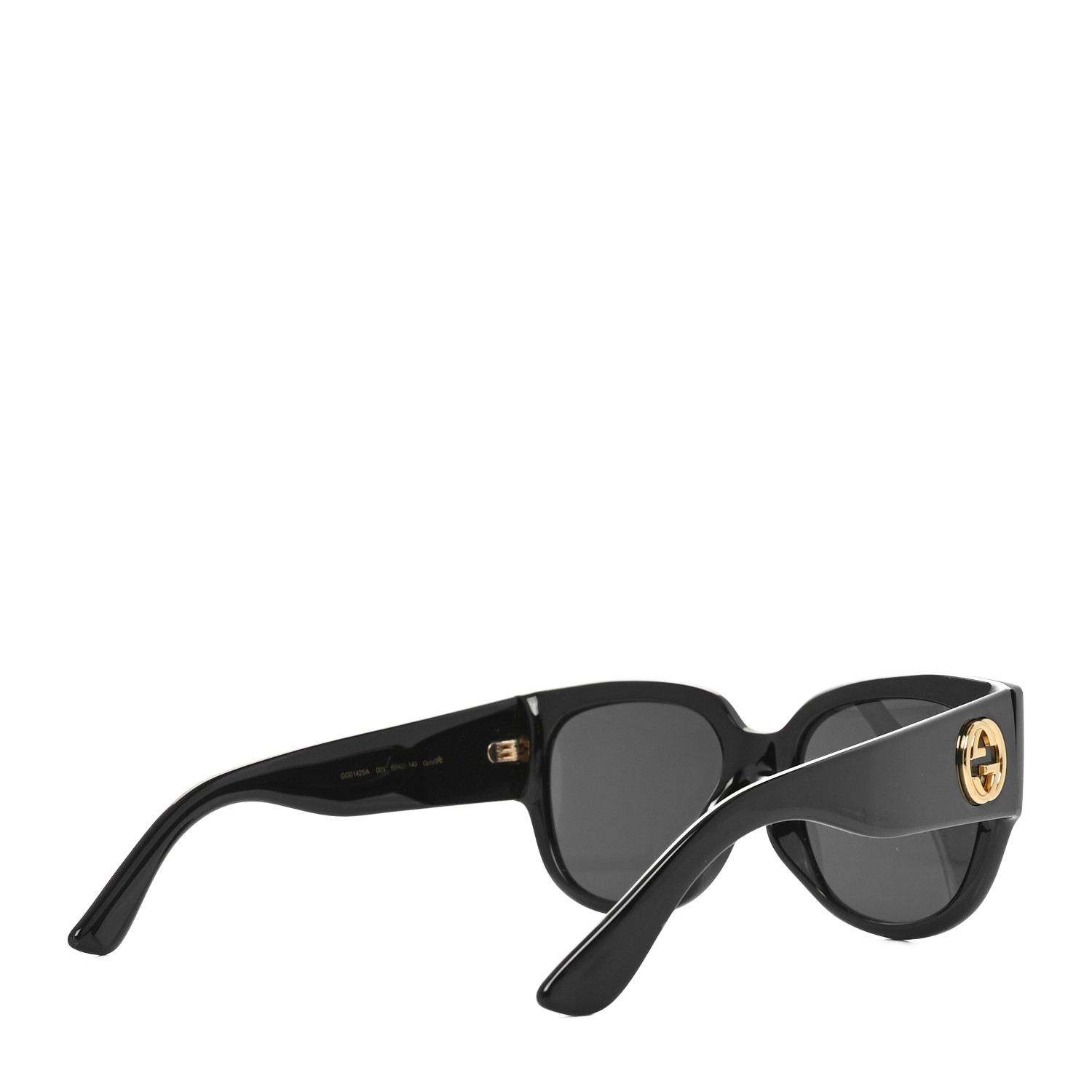 サングラス Gucci Sunglasses GG1142SA 001 Large Asian Fit Unisex GG1142SA Asian Fit sunglasses Black | SmartBuyGlasses US