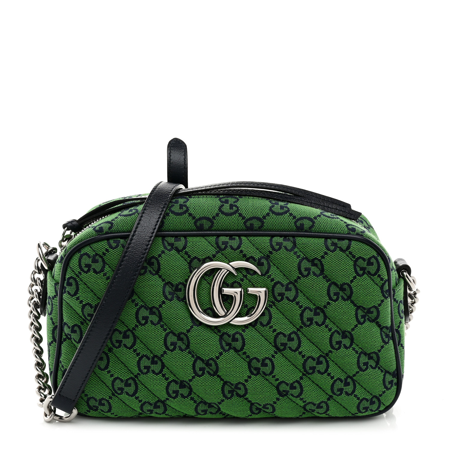 【GUCCI】GGMarmont2ChevronQuiltedNappaFlapBagIrideSalvyGreen IE2270.png.png