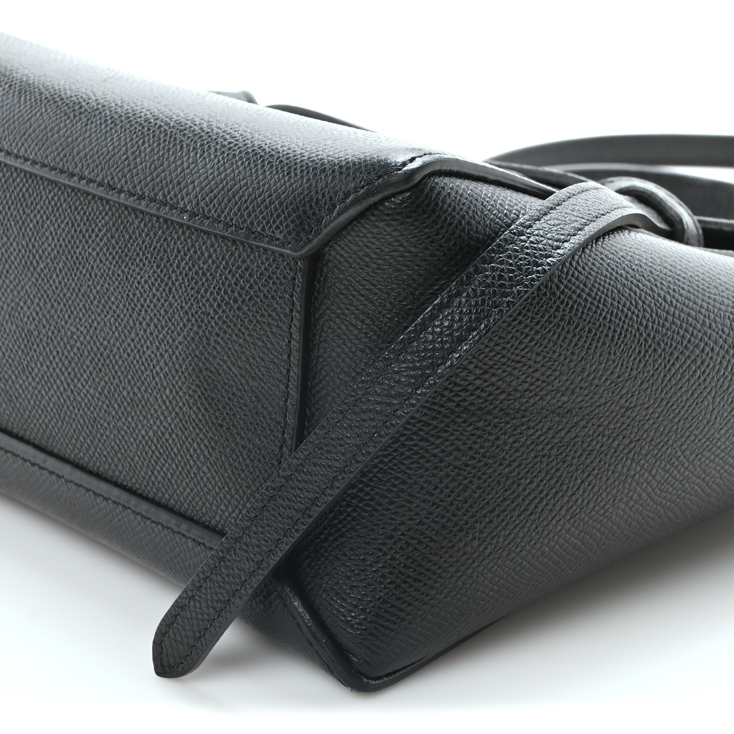 CELINE Grained Calfskin Nano Belt Bag Black 1686943