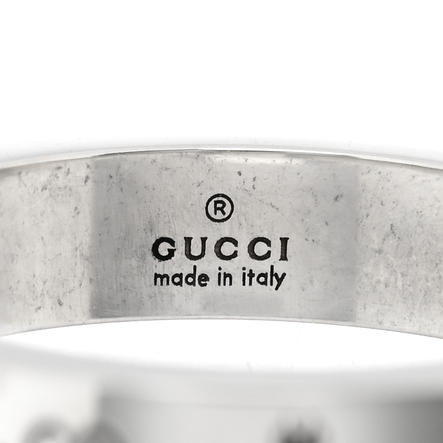 GUCCI Sterling Silver Narrow Bee Ring 54 6.75 1681594