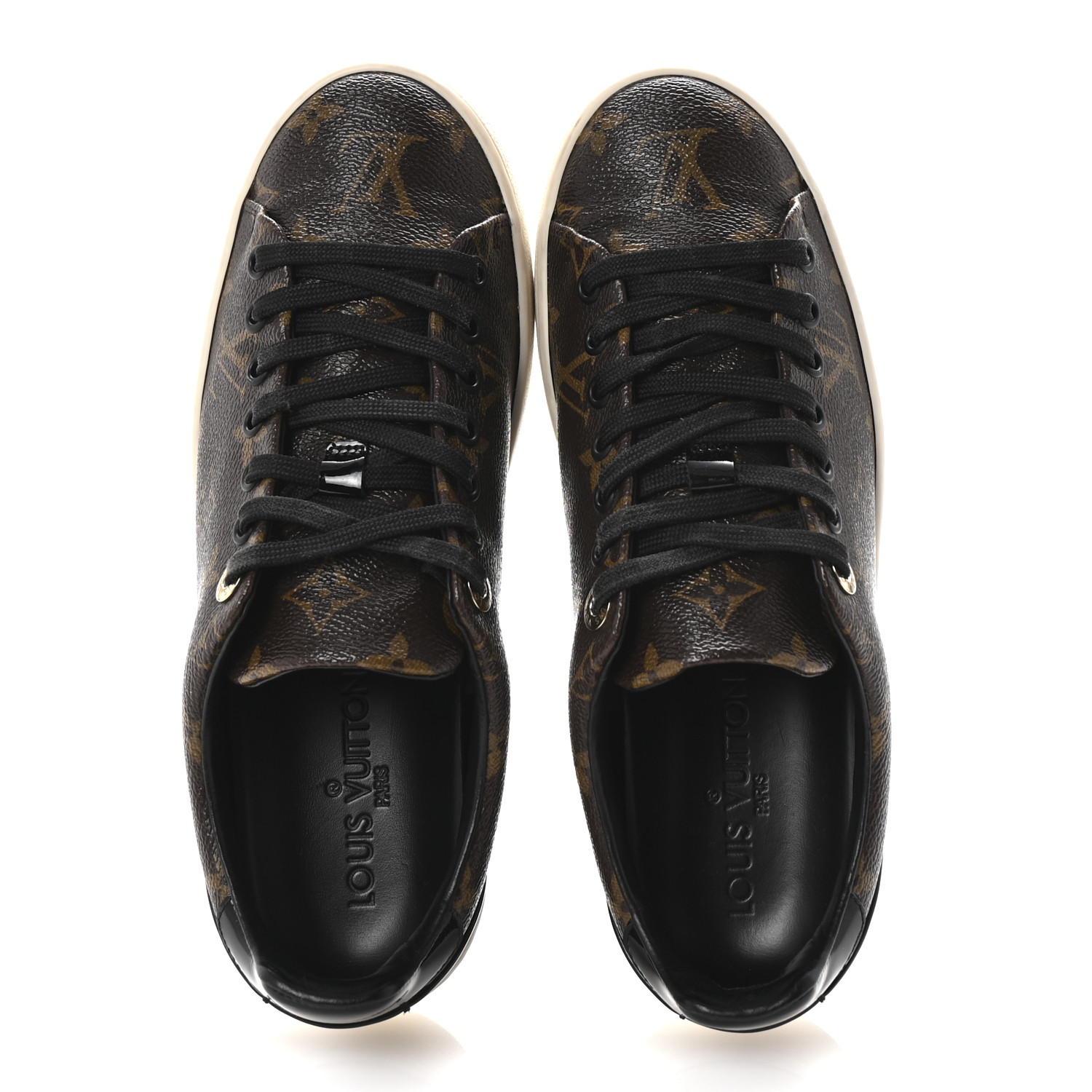 LOUIS VUITTON◆Frontrow Sneaker【送料関税込】 LOUIS VUITTON Patent Monogram Frontrow Sneakers 36.5 1688371