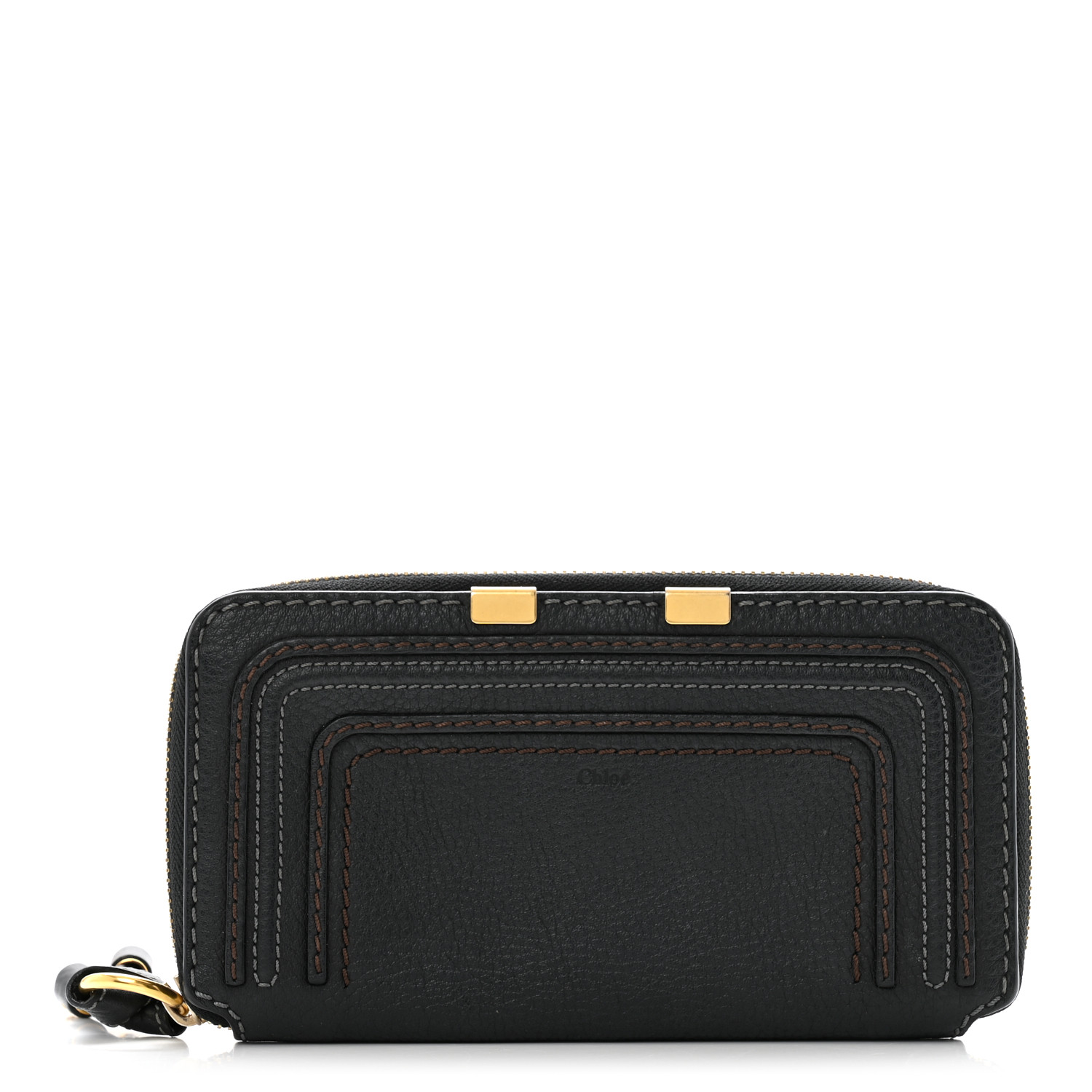 送料無料/関税込】*Chloe* Marcie Long Wallet CHLOE Grained Calfskin Marcie Long Zip Around Wallet Black